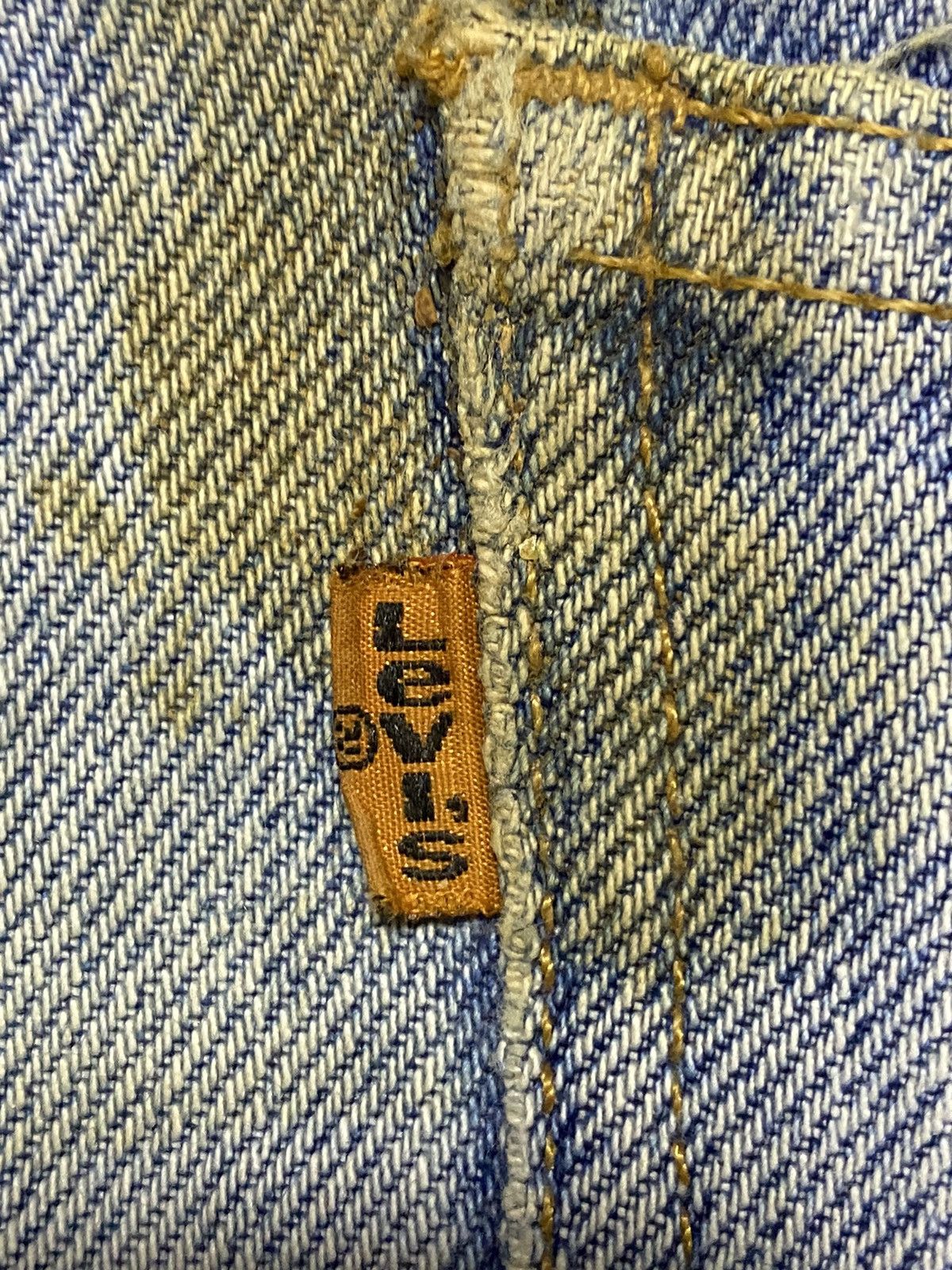 Levi's Vintage Levis505 80’s Orange Tab Grunge Distressed Jeans Size US 35 - 15 Thumbnail