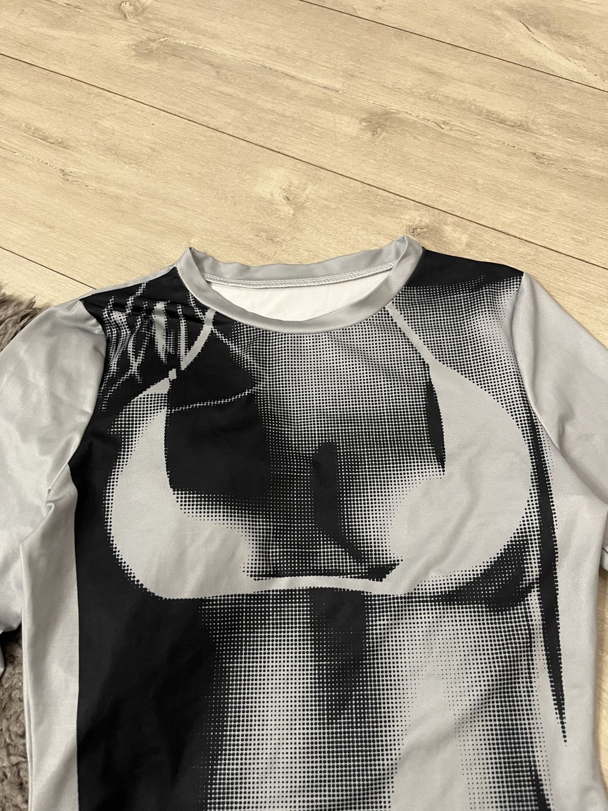 Hysteric Glamour 🔥00's Jean Paul Gaultier Japan Vibe Tattoo Mesh T Shirt Y2k Size M / US 6-8 / IT 42-44 - 7 Thumbnail
