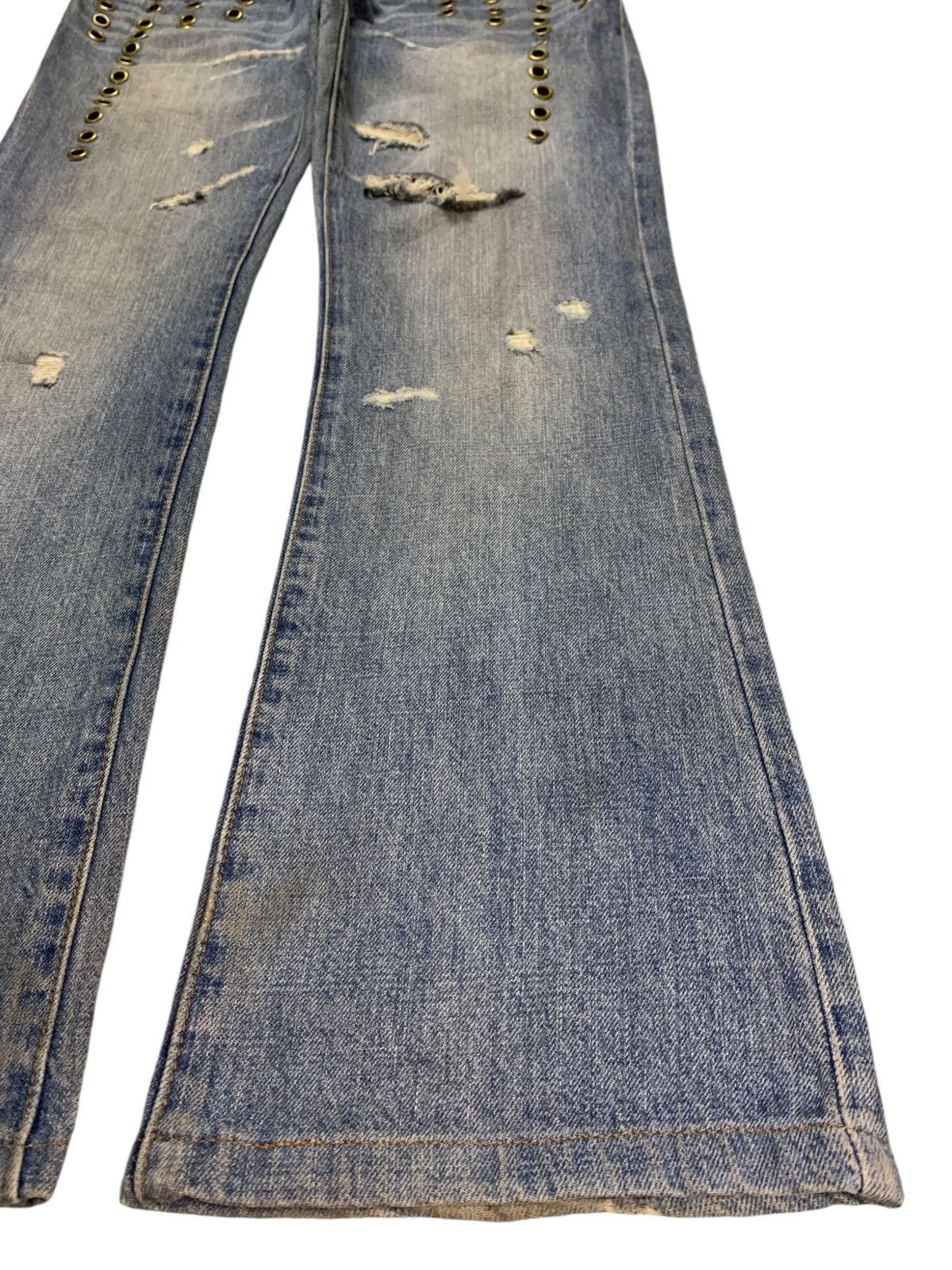 Japanese Brand × Kapital Vintage Japanese Brand Mud Wash Distressed Flare Jeans Size US 30 / EU 46 - 7 Thumbnail