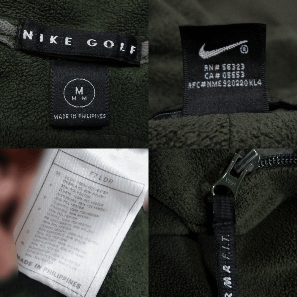 Nike 90S 1/3 Zip Golf Swoosh Fleece Sweatshirt Size US M / EU 48-50 / 2 - 8 Thumbnail