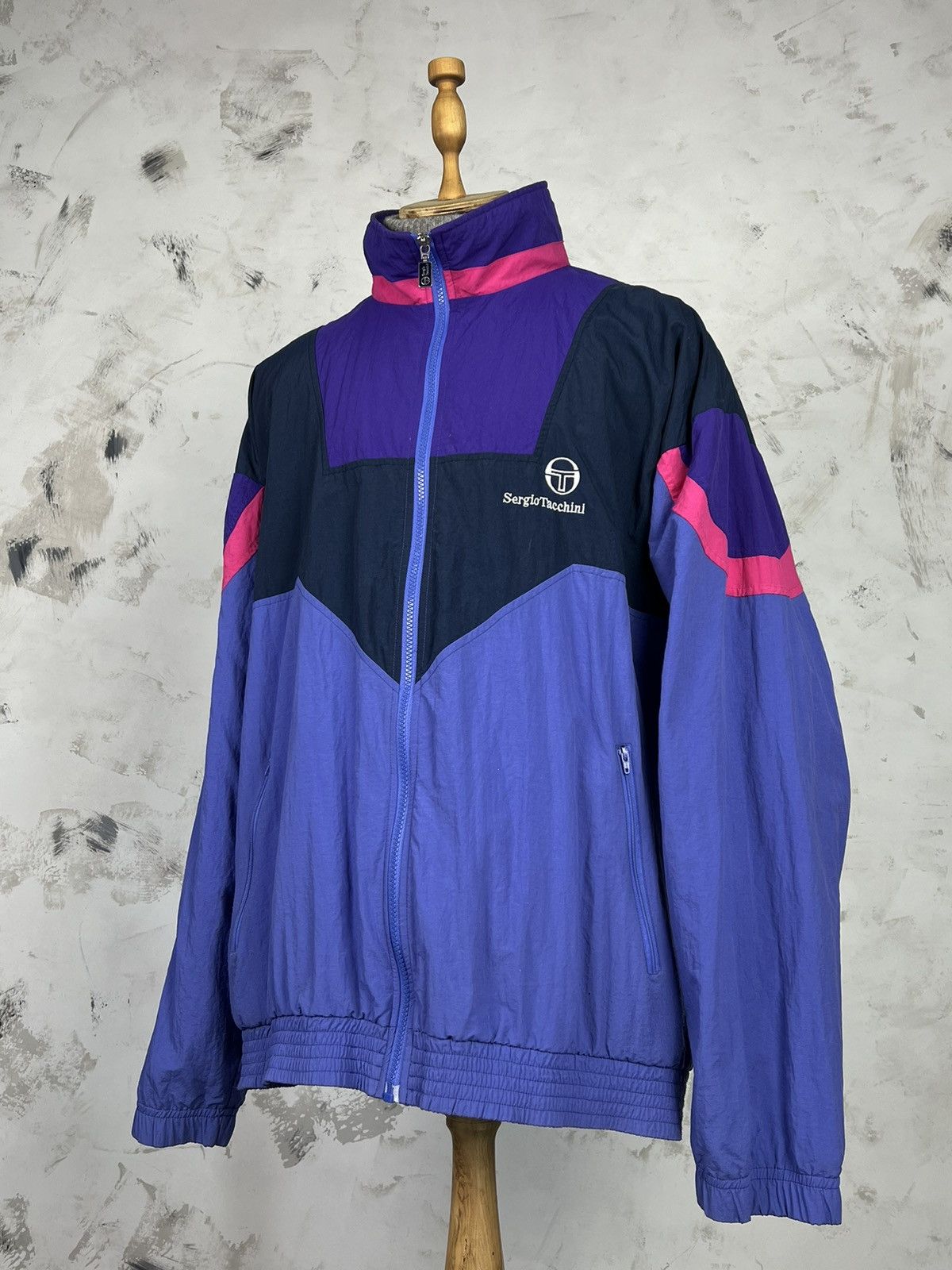 Sergio Tacchini Vintage Sergio Tacchini Jacket Size L - XL Size US XL / EU 56 / 4 - 1 Thumbnail