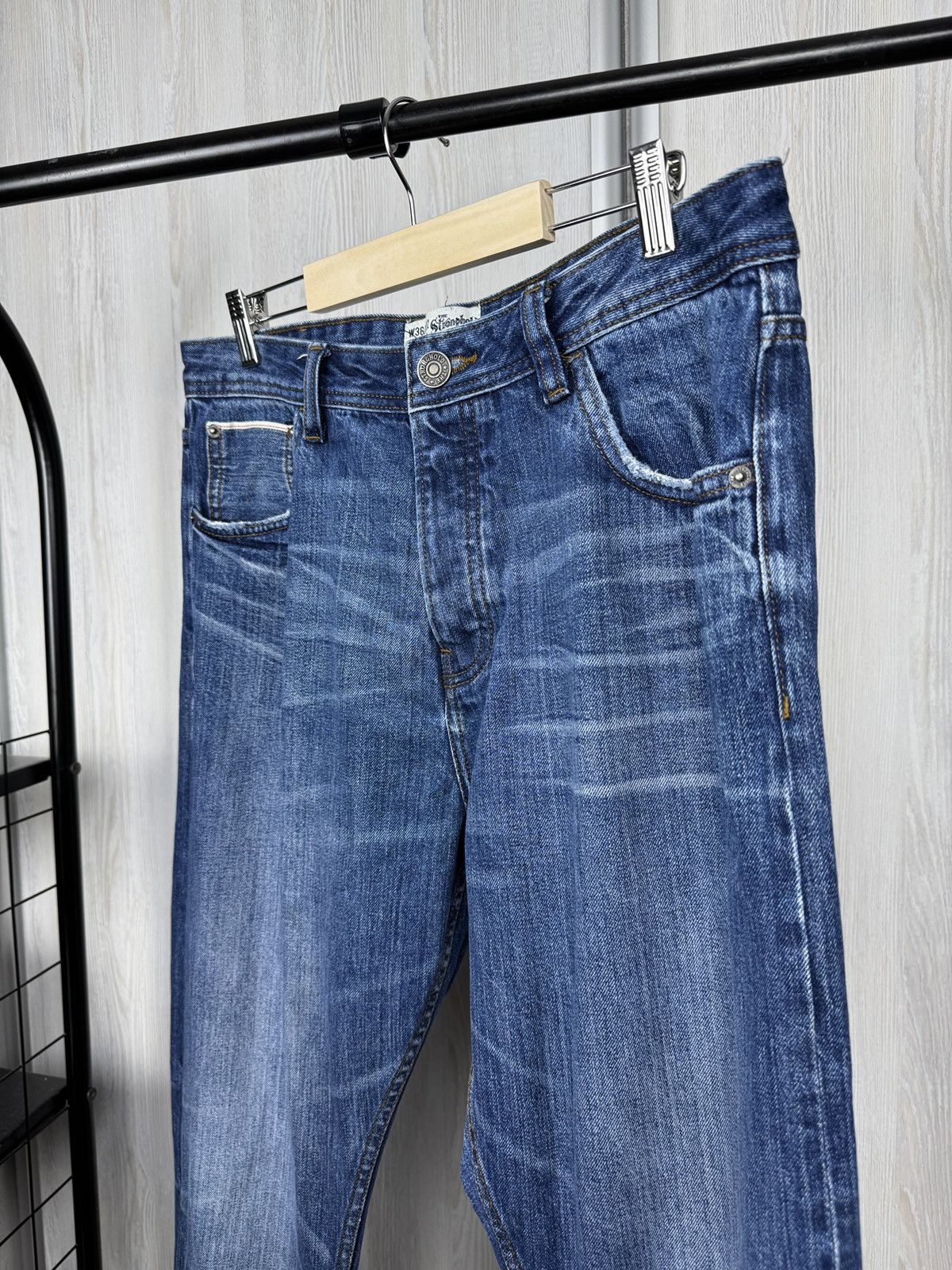 The Stronghold The Stronghold blue faded selvedge denim jeans Size US 36 / EU 52 - 2 Thumbnail