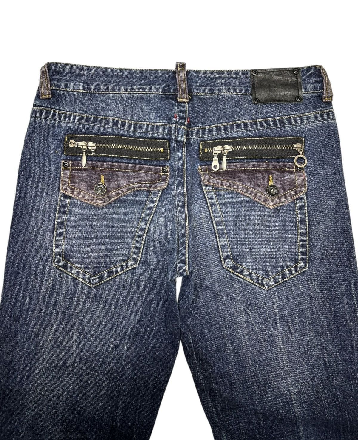 If Six Was Nine FLARE JEANS PREMIUM VINTAGE BY SEMANTIC DESIGN BOOTCUT DENIM Size US 34 / EU 50 - 10 Thumbnail