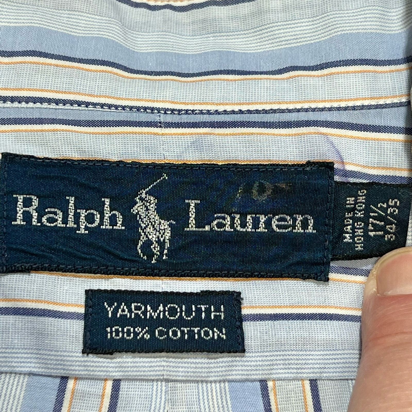 Ralph Lauren Ralph Lauren Button Dress Shirt Yarmouth Men 17 1/2 34/35 Size US XL / EU 56 / 4 - 2 Thumbnail