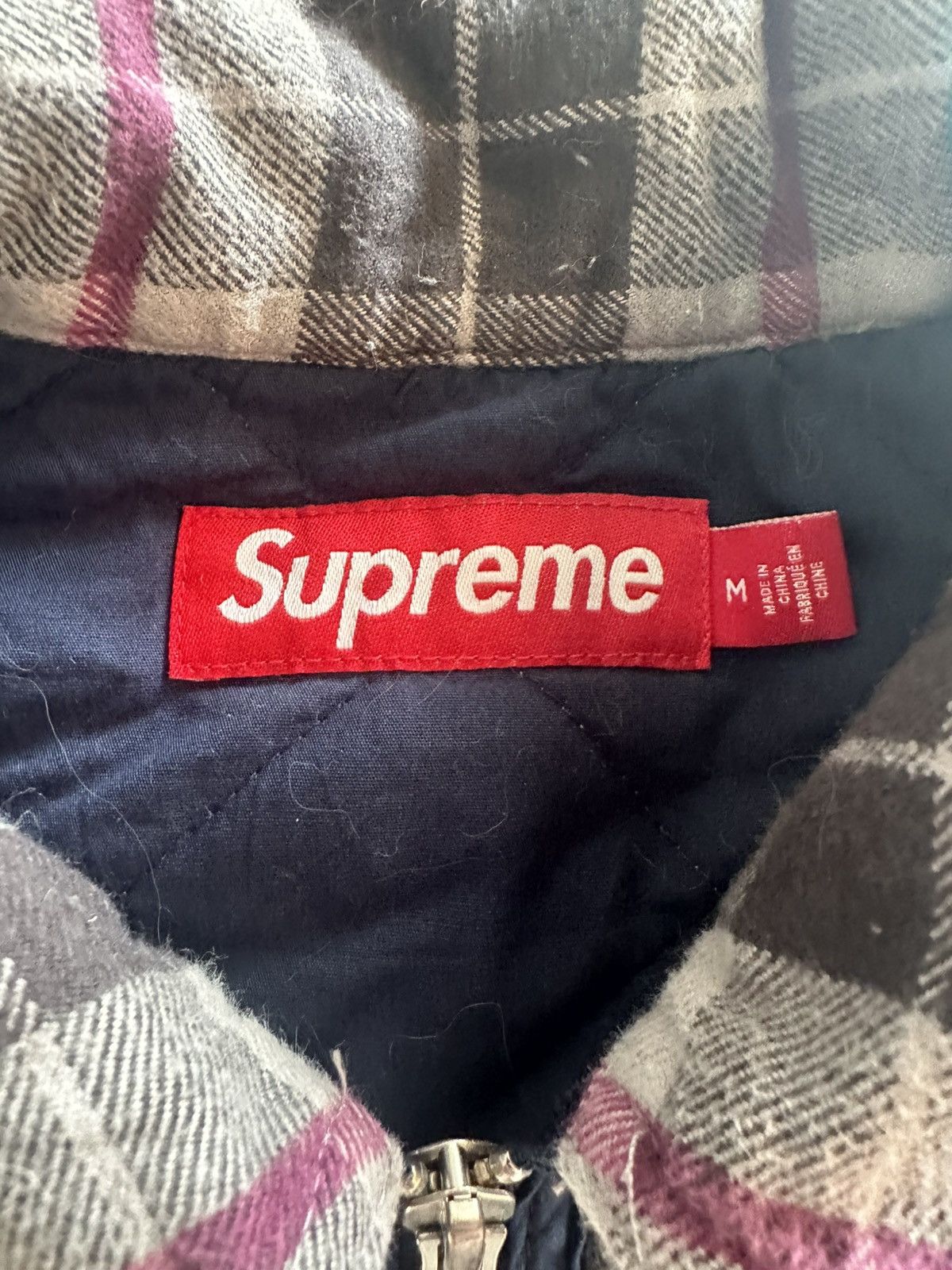 Supreme Supreme Quilted Flannel Zip Up Multi Color Size US M / EU 48-50 / 2 - 3 Thumbnail