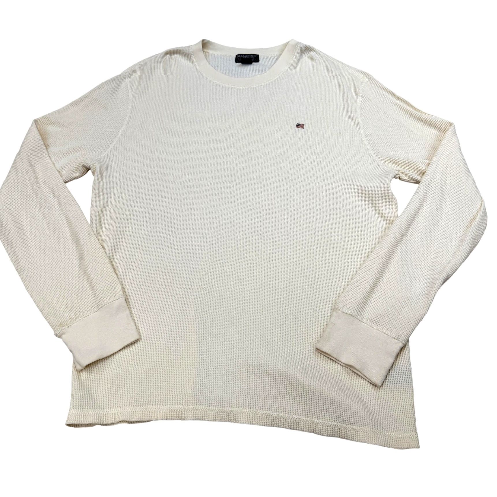 Vintage Polo Jeans Company Shirt Mens 2XL White Thermal Waffle Knit Long Sleeve Size US XXL / EU 58 / 5 - 2 Thumbnail