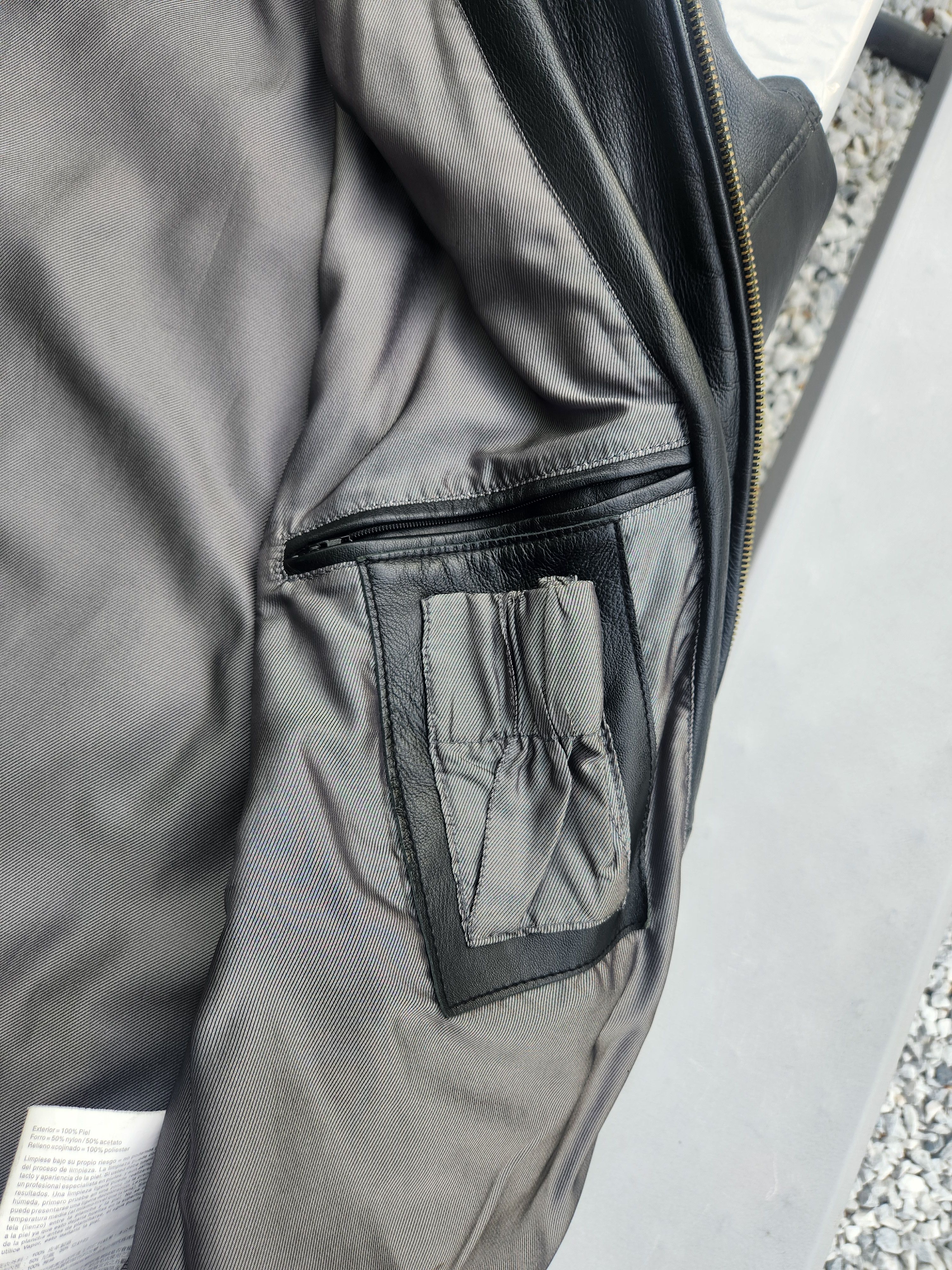 Pelle Pelle Pelle Pelle Black Leather Bomber Jacket Size 50 Size US L / EU 52-54 / 3 - 10 Thumbnail