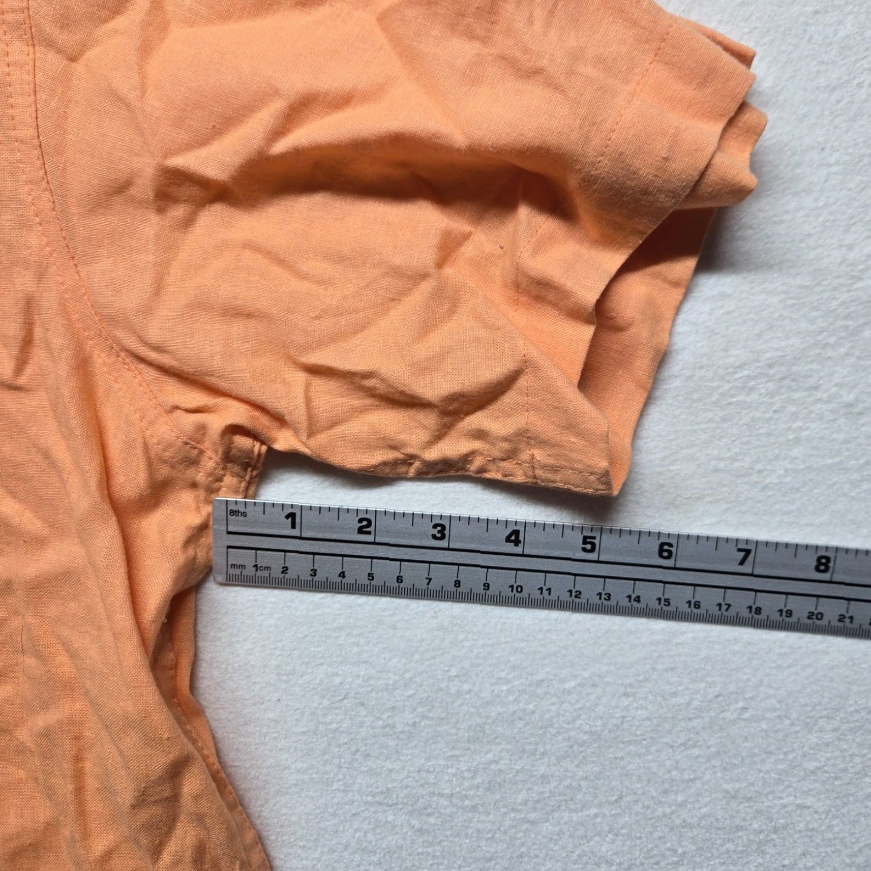 Vintage Saddlebred Shirt Short Sleeve Button-Up Adult Men's Size M Orange Front Button-Down Casual 90s? Size US M / EU 48-50 / 2 - 5 Thumbnail