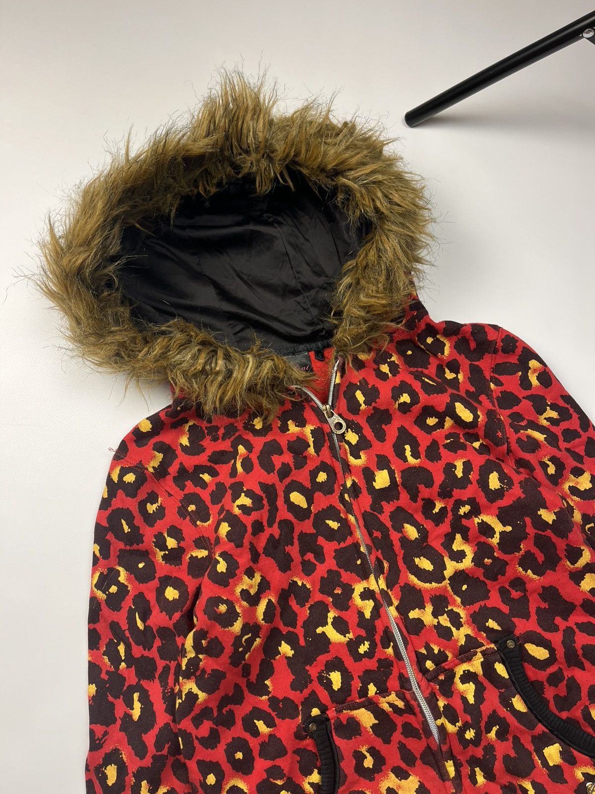 If Six Was Nine Vintage Leopard Hysteric Glamour Style Fur Zip Hoodie Size US S / EU 44-46 / 1 - 4 Thumbnail