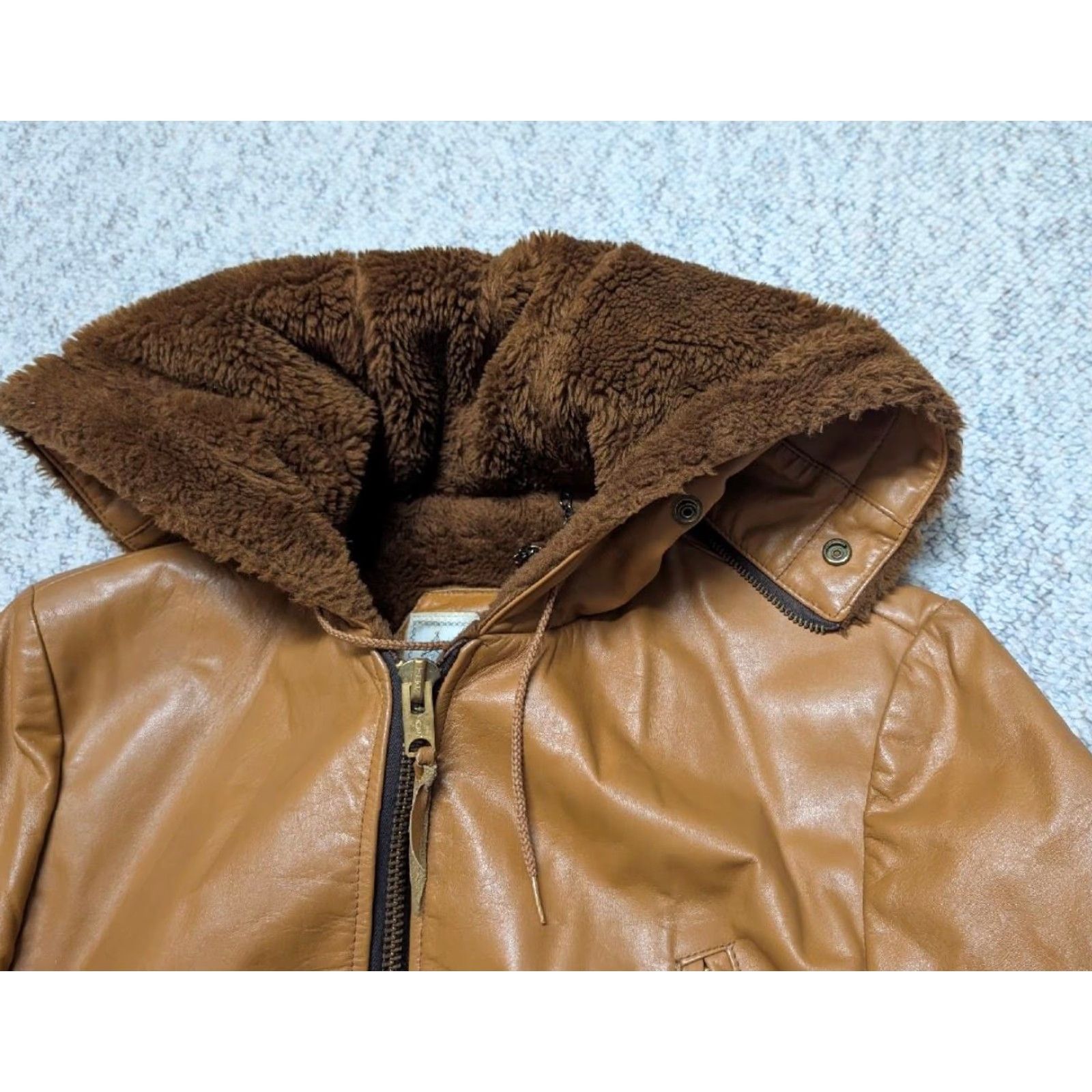 London Fog VINTAGE London Fog COAT Parka Leather Cowhide 42R M Browns Mens Size US M / EU 48-50 / 2 - 7 Thumbnail