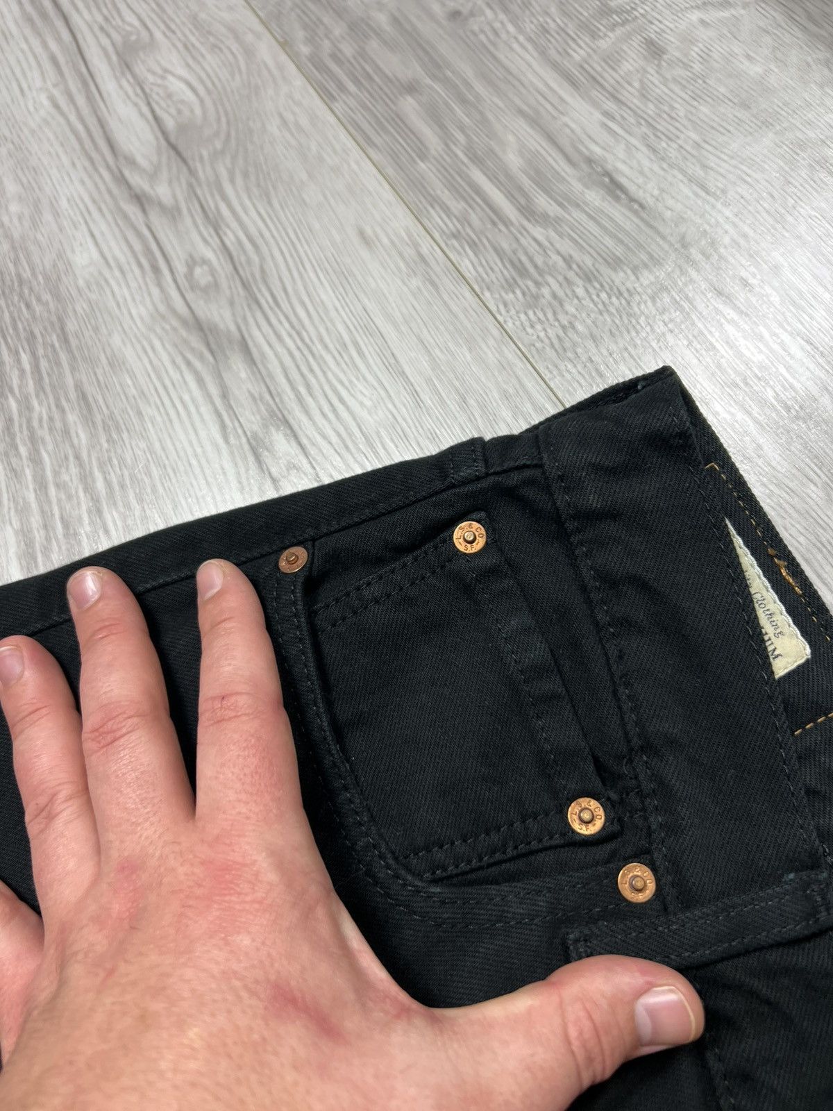 Levi's Levis Premium 501 Big E Black Denim Pants Men’s Jeans Size US 31 - 10 Thumbnail