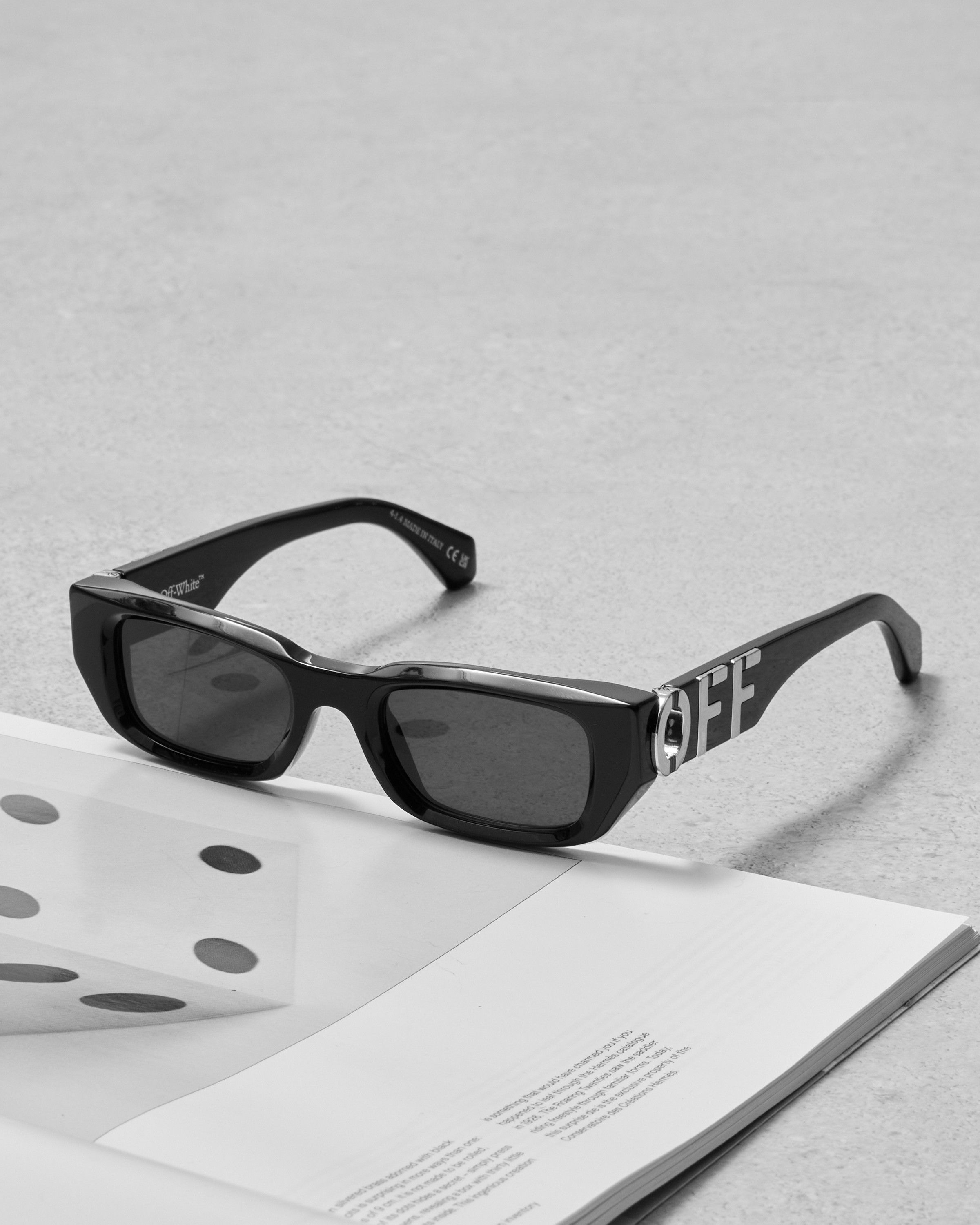 Off-White OFF WHITE Cady Cut-Out Rectangular-Frame Sunglasses