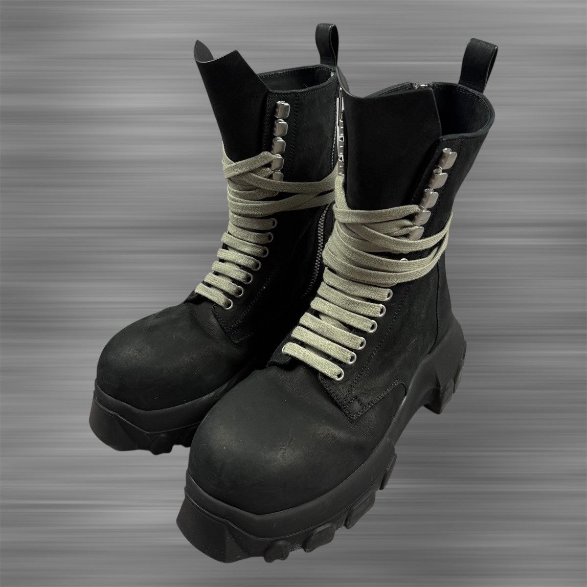 Rick Owens Rick Owens Army Bozo ‘Black’ Tractor Boots Size US 8 / IT 38 - 1 Thumbnail