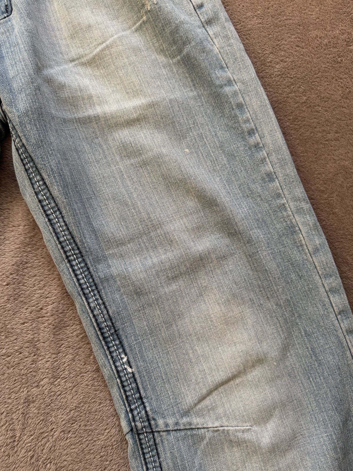 Japanese Brand Baggy Crazy Jeans Y2K Washed Denim LGB ifsixwasnine diesel Size US 32 / EU 48 - 5 Thumbnail
