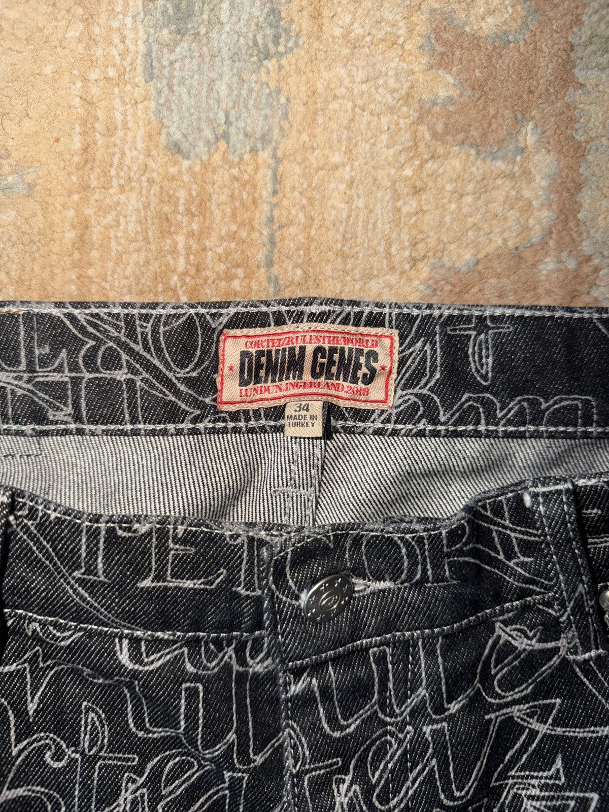Corteiz Corteiz Hand Written Spell Out Script Denim Jeans FW2025 Size US 34 / EU 50 - 2 Thumbnail
