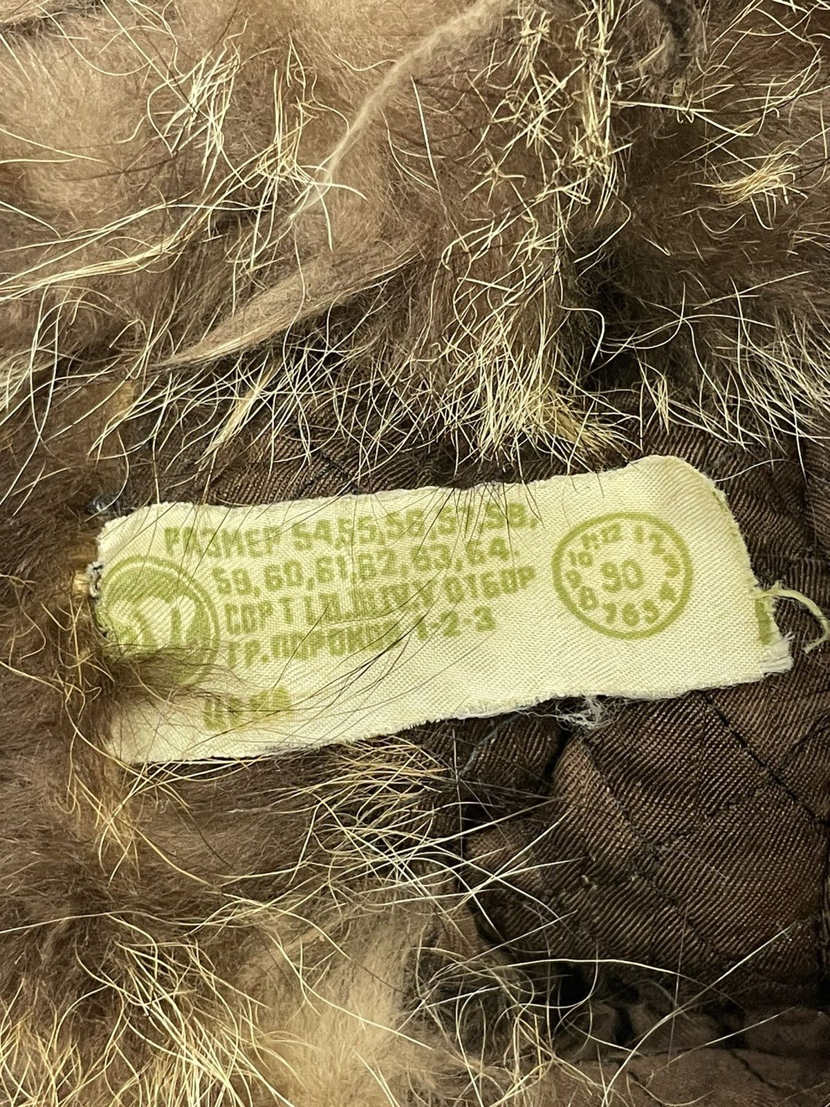 20471120 × Japanese Brand Y2K 80s Fuzzy Mohair Hat Vintage Wolf Ushanka ASAP style Size ONE SIZE - 6 Thumbnail