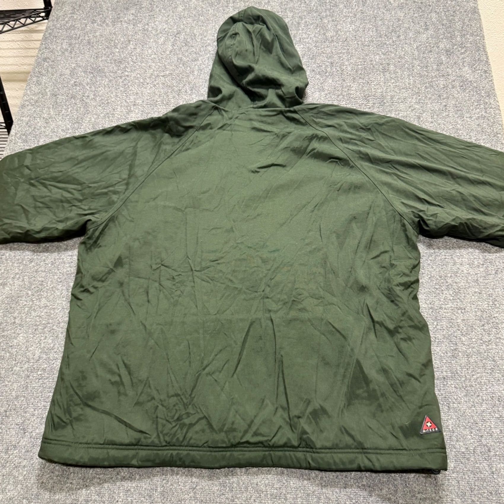 Vintage VTG Ambercrombie & Fitch Jacket Men XL Green Blue Striped 1/4 Zip A-tech Windbreaker Nylon Green Mens XL Shirt Size US XL / EU 56 / 4 - 6 Thumbnail