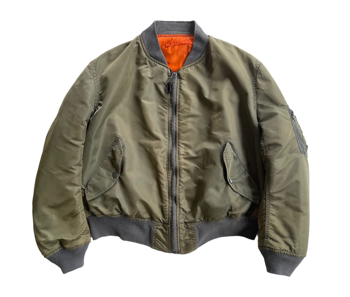 Alpha Industries Vintage Alpha Industries MA-1 Bomber Jacket Size US XL / EU 56 / 4 - 3 Thumbnail