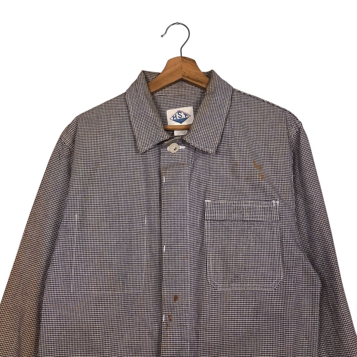 Vintage Vintage H.S.T. Equipment Uniform Houndstooth Coat Size US M / EU 48-50 / 2 - 4 Thumbnail
