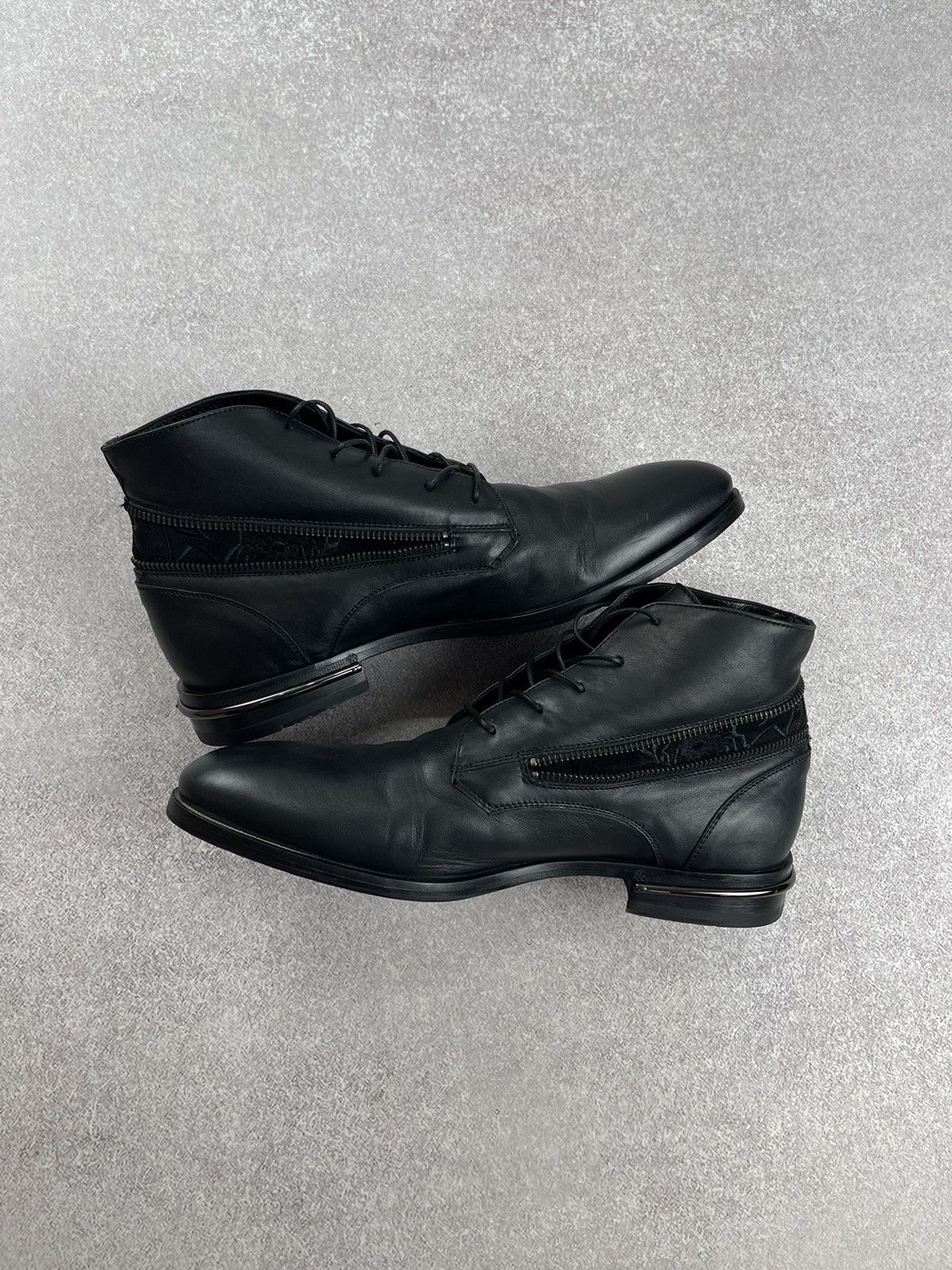 John Richmond John Richmond Black Leather Boots Size 41 Size US 8 / EU 41 - 6 Thumbnail