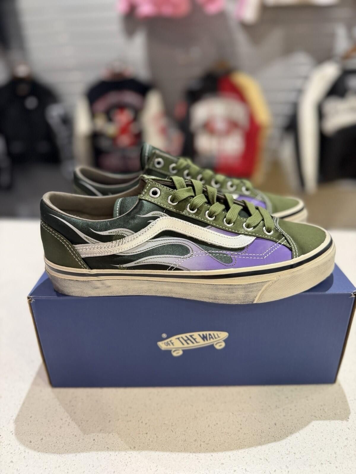 Vans Vans Archive Flame LX Premium Old Skool 36 Green (8.5) NEW Size US 8.5 / EU 41-42 - 3 Thumbnail