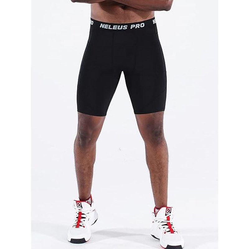 & Other Stories Men's Compression Shorts with Pockets Workout Running Tights Size US 33 - 7 Thumbnail