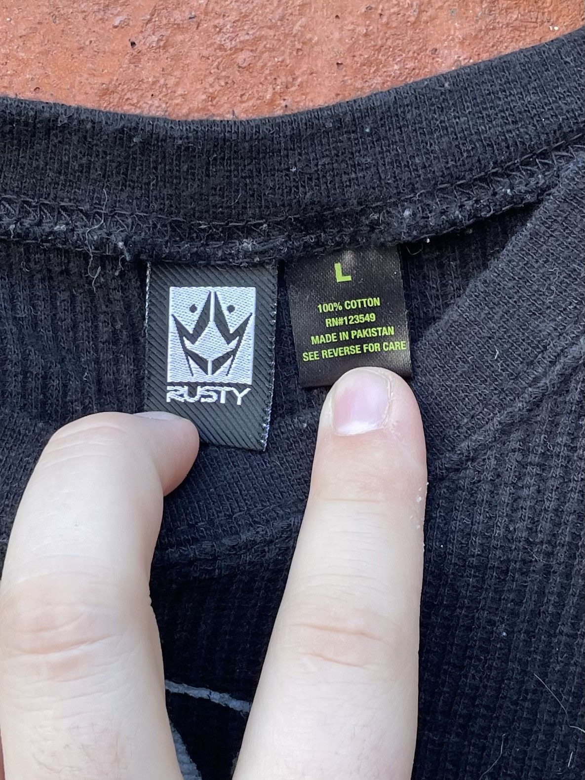 Rusty Y2k Men's Rusty Thermal Surf Skate Black Long Sleeve Size US L / EU 52-54 / 3 - 2 Thumbnail