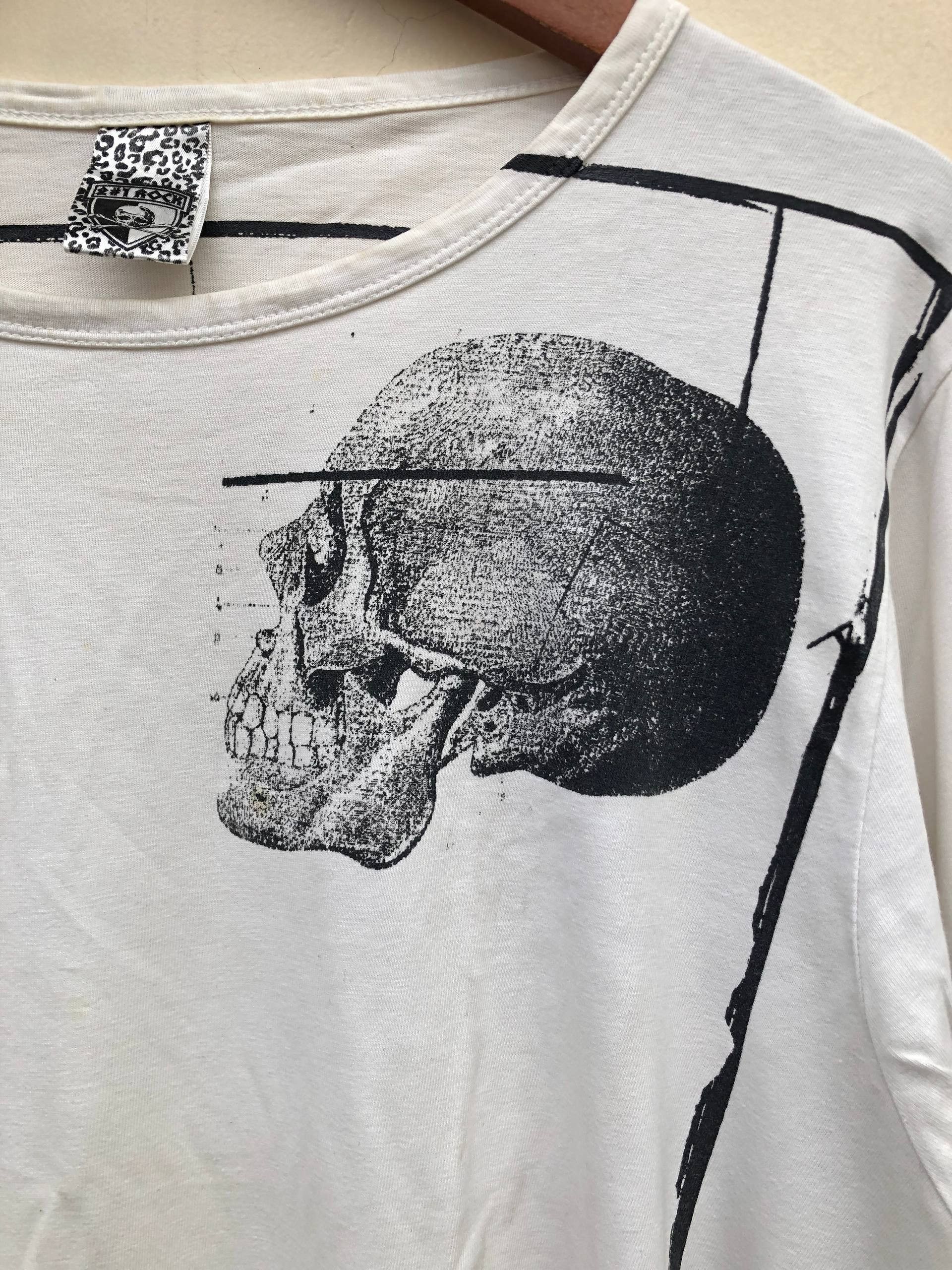 If Six Was Nine 2#1 Rock Skull word long sleeve poem vkei style y2k japanese Size US M / EU 48-50 / 2 - 5 Thumbnail