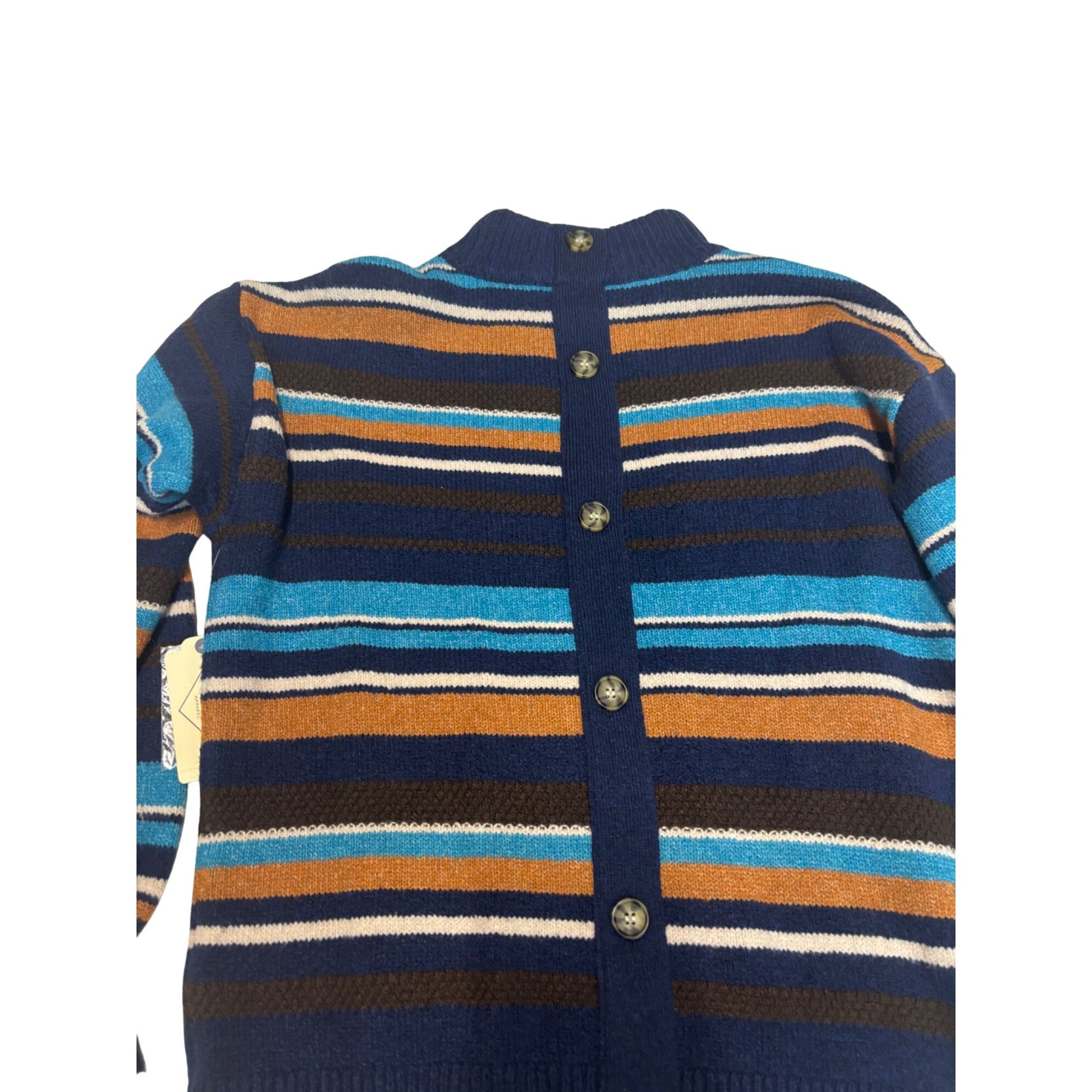 Other St. John’s Bay women’s Mock Neck, Button Back Striped Sweate Size M / US 6-8 / IT 42-44 - 13 Thumbnail