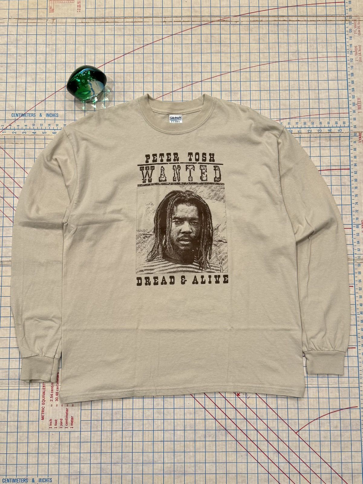 Band Tees Peter Tosh Wanted Dead or Alive Long Sleeve Shirt Beige XL Size US XL / EU 56 / 4 - 1 Thumbnail
