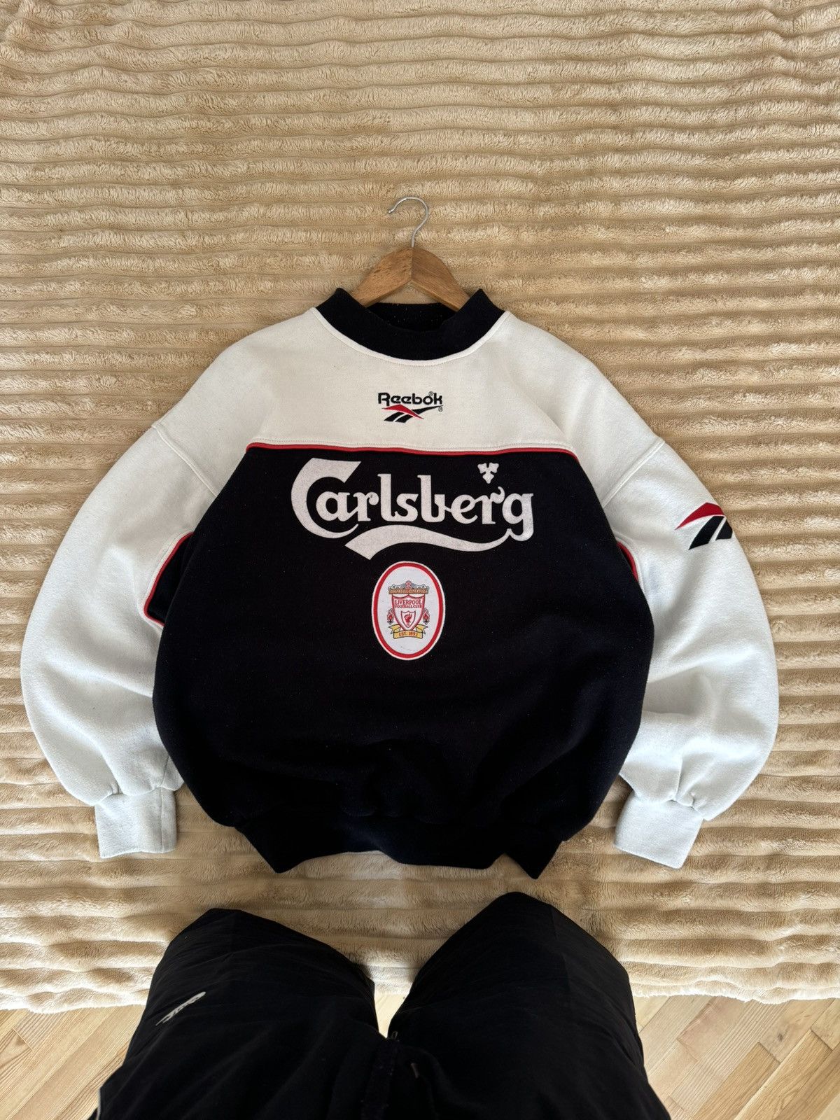 Liverpool Reebok Sweatshirt Fleece Football Vintage 90s