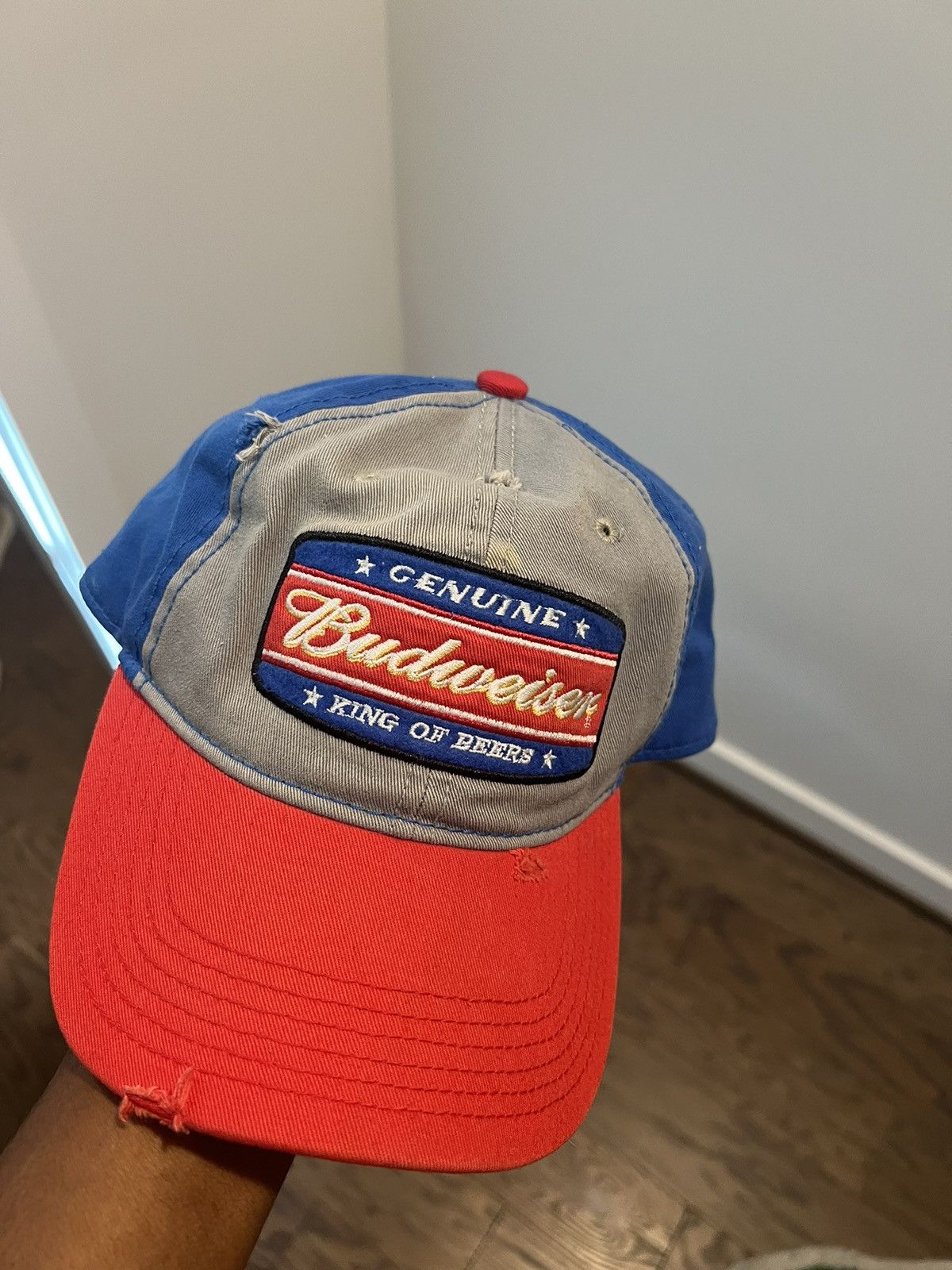 Vintage Vintage Budweiser hat Size ONE SIZE - 1 Thumbnail