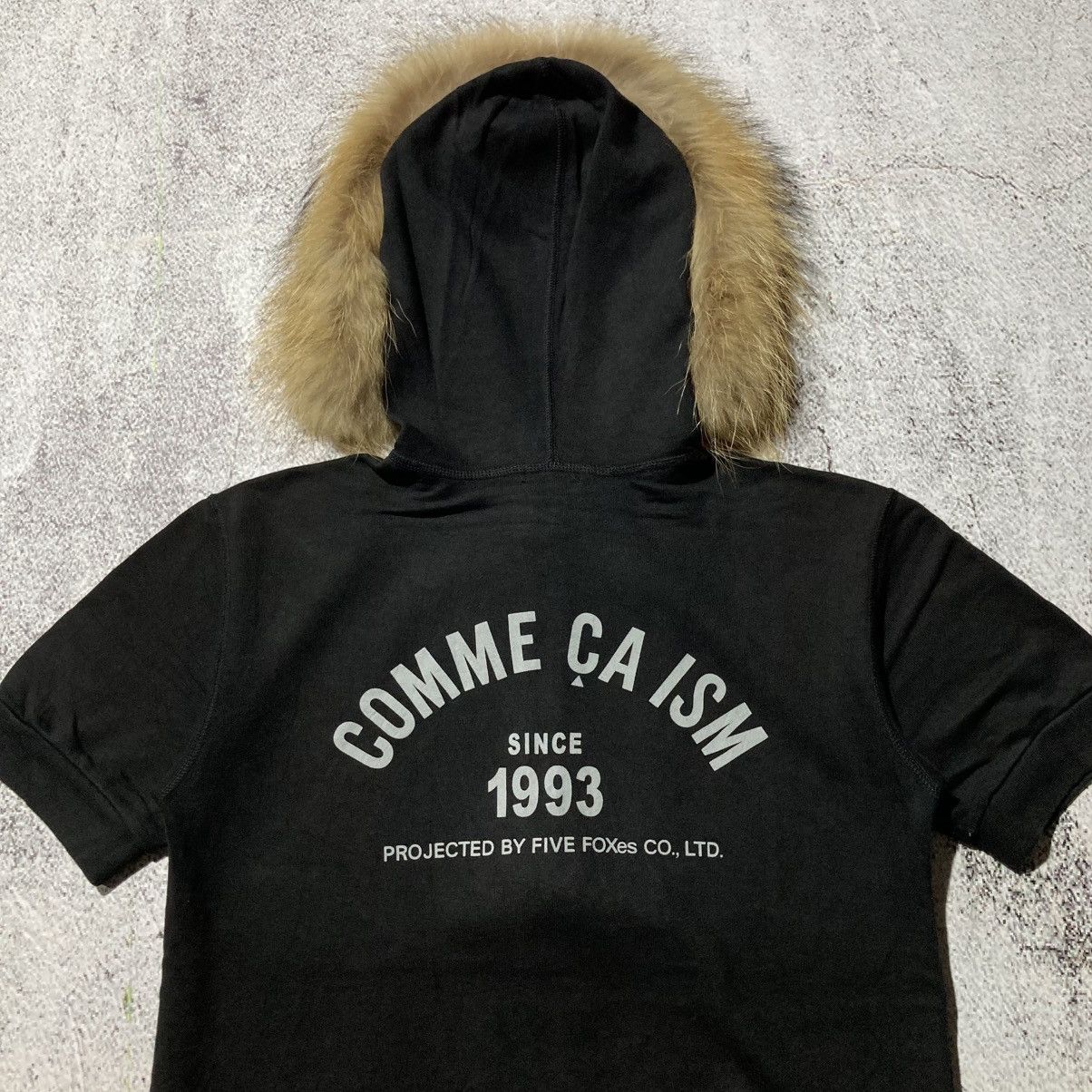 Japanese Brand 2000s Comme Ca Ism Short Slevee Fur Ziphoodie Punk Style Size US S / EU 44-46 / 1 - 10 Thumbnail