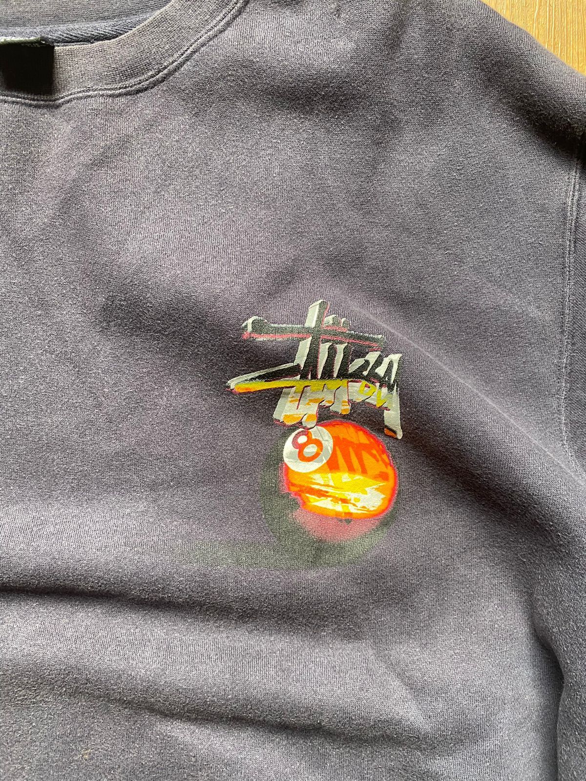 Stussy × Vintage Stussy Vintage Eight Ball Crewneck Size US XL / EU 56 / 4 - 2 Thumbnail