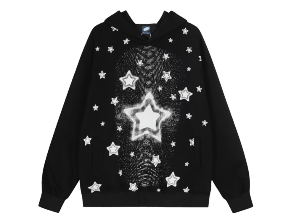 Japanese Brand 30 Unisex Star Print Hooded Hoodie Size US S / EU 44-46 / 1 - 1 Thumbnail