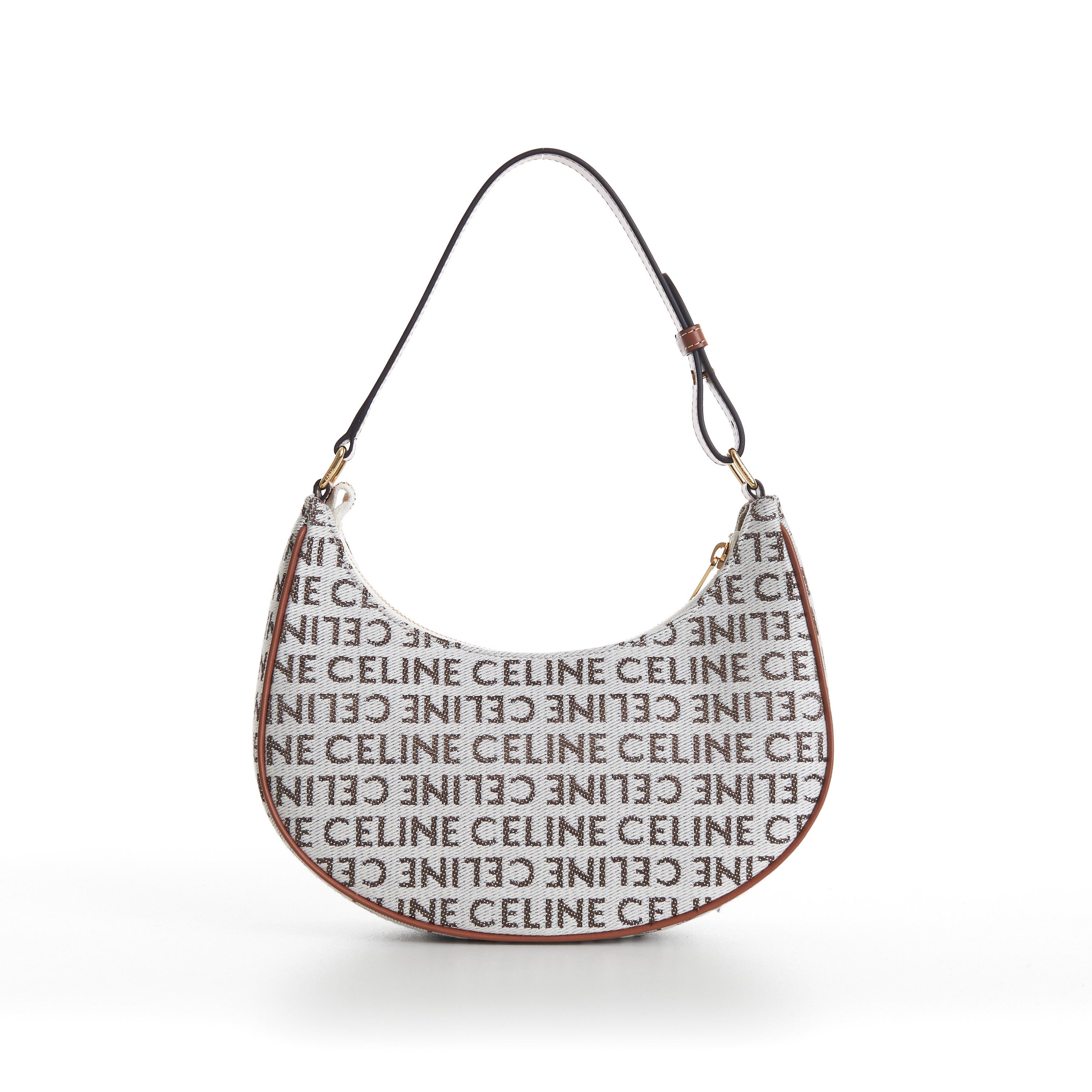 Celine Natural/Tan Brown Ava Bag - Textile, Celine All-Over Size ONE SIZE - 1 Thumbnail