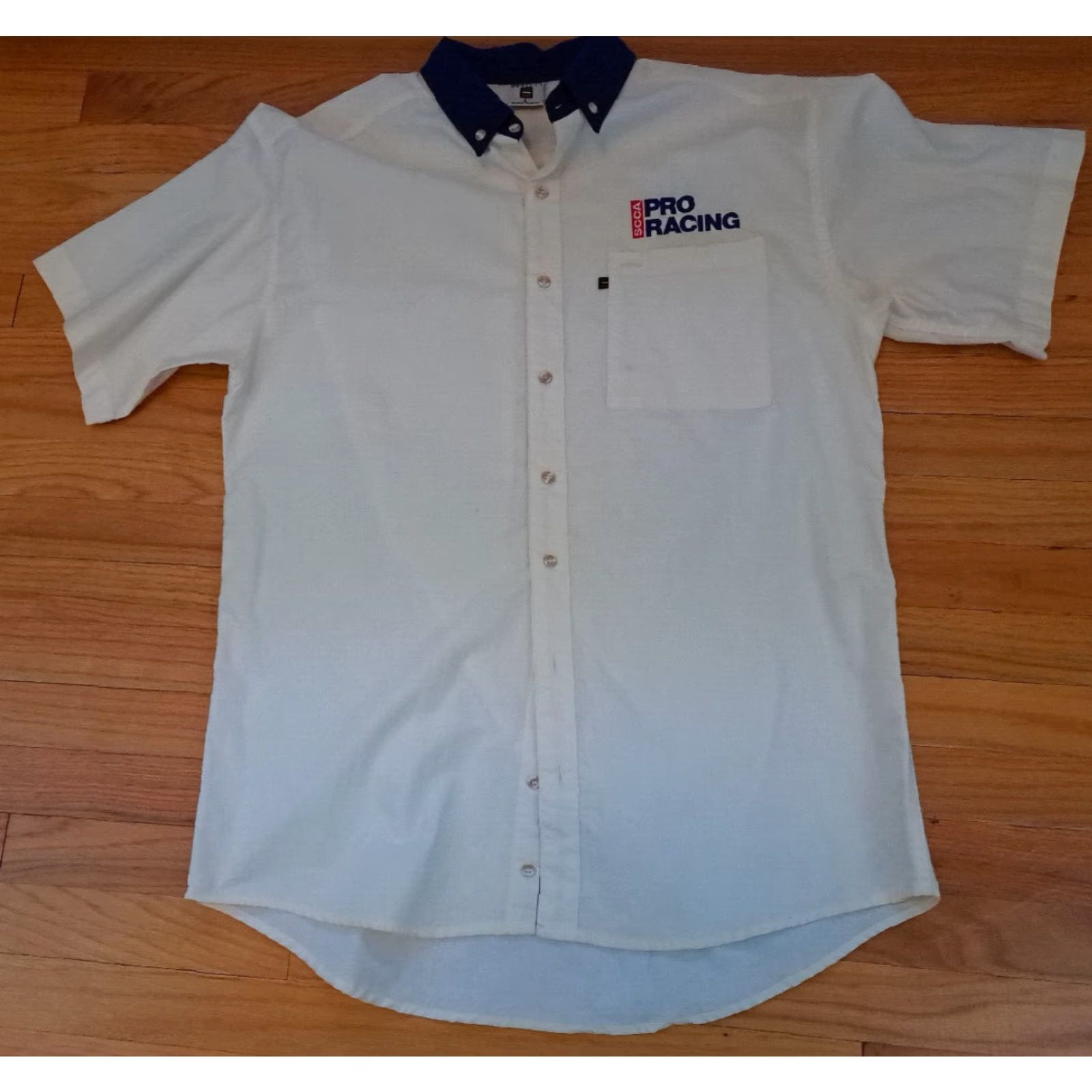 4SDESIGNS Exquisite Designs Shirt L Men Cream Cotton Embroidered USA Button-Up Short Sleeve Canvas Jacket? Size US L / EU 52-54 / 3 - 2 Thumbnail
