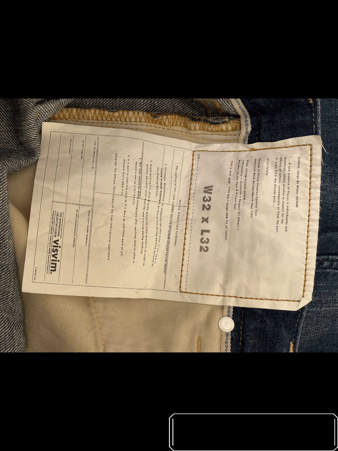 Visvim Sz 32 Visvim 03D5 Fluxus Washed Denim Size US 32 / EU 48 - 4 Thumbnail