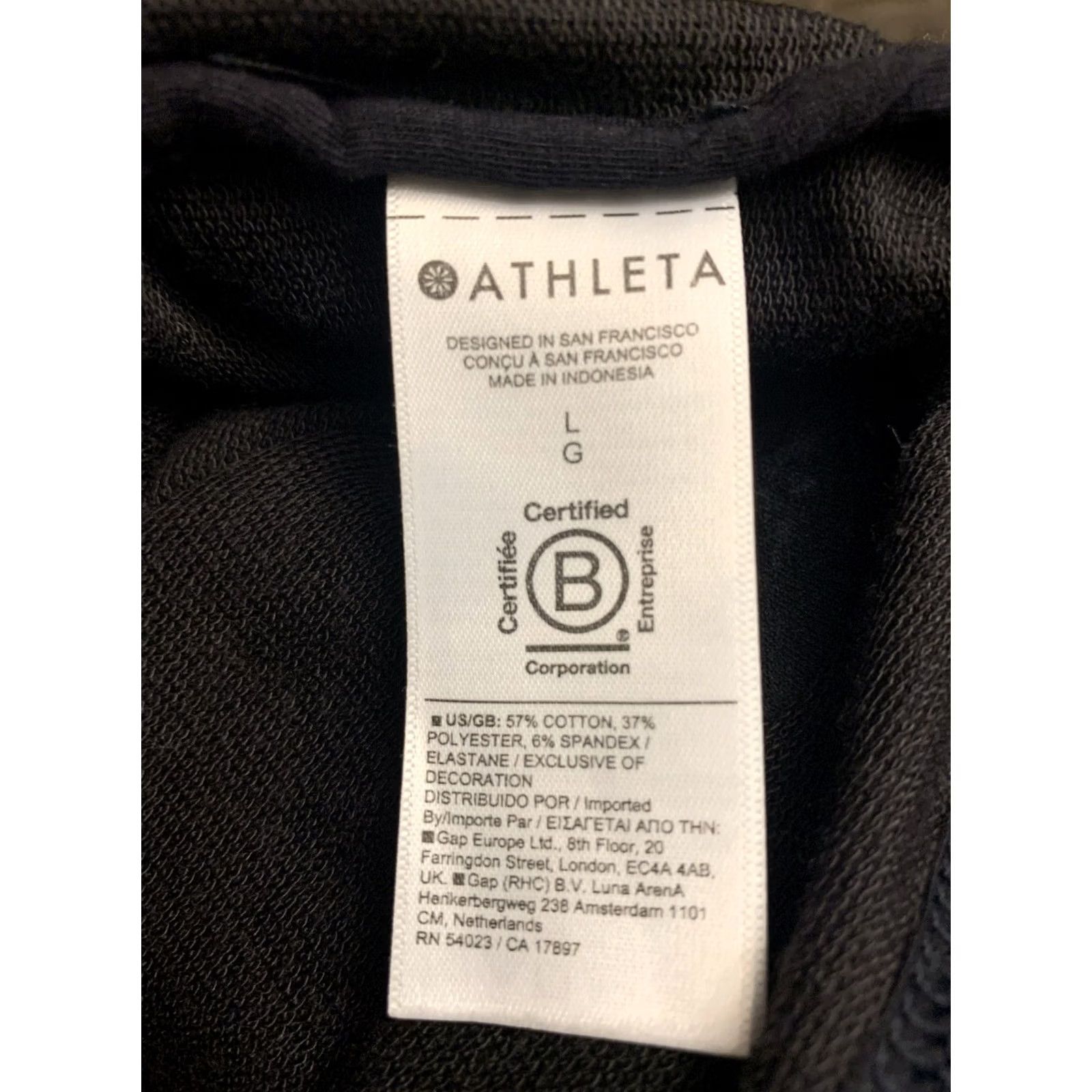 Athleta Athleta Shirt Ladies L Black Wrap L/S Top with ties stretch 1798 Size L / US 10 / IT 46 - 5 Thumbnail