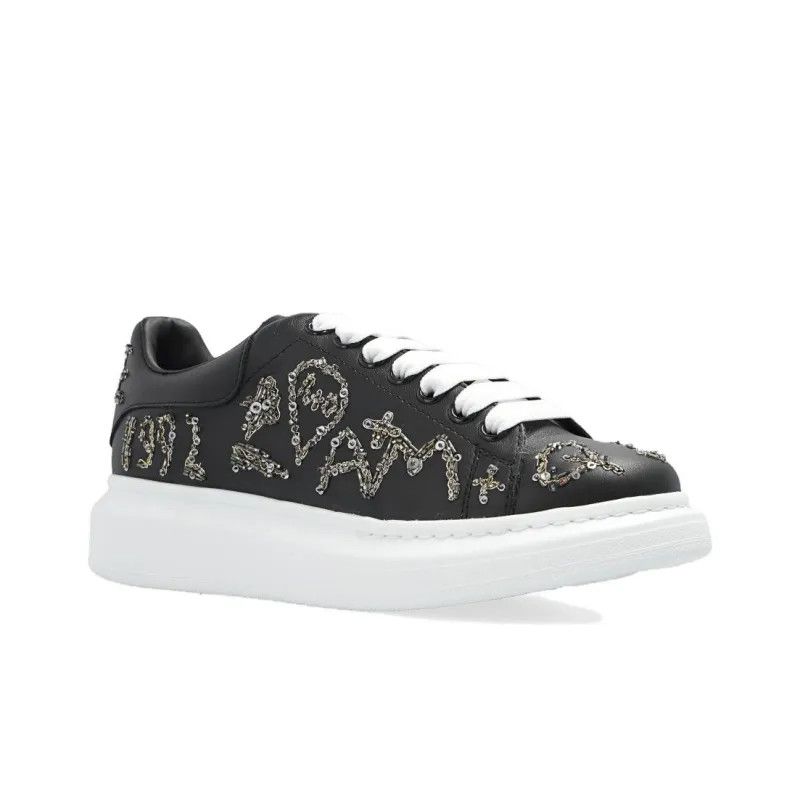 Alexander McQueen o1y0225 Low Top Sneakers in Black Size US 5 / IT 35 - 2 Thumbnail