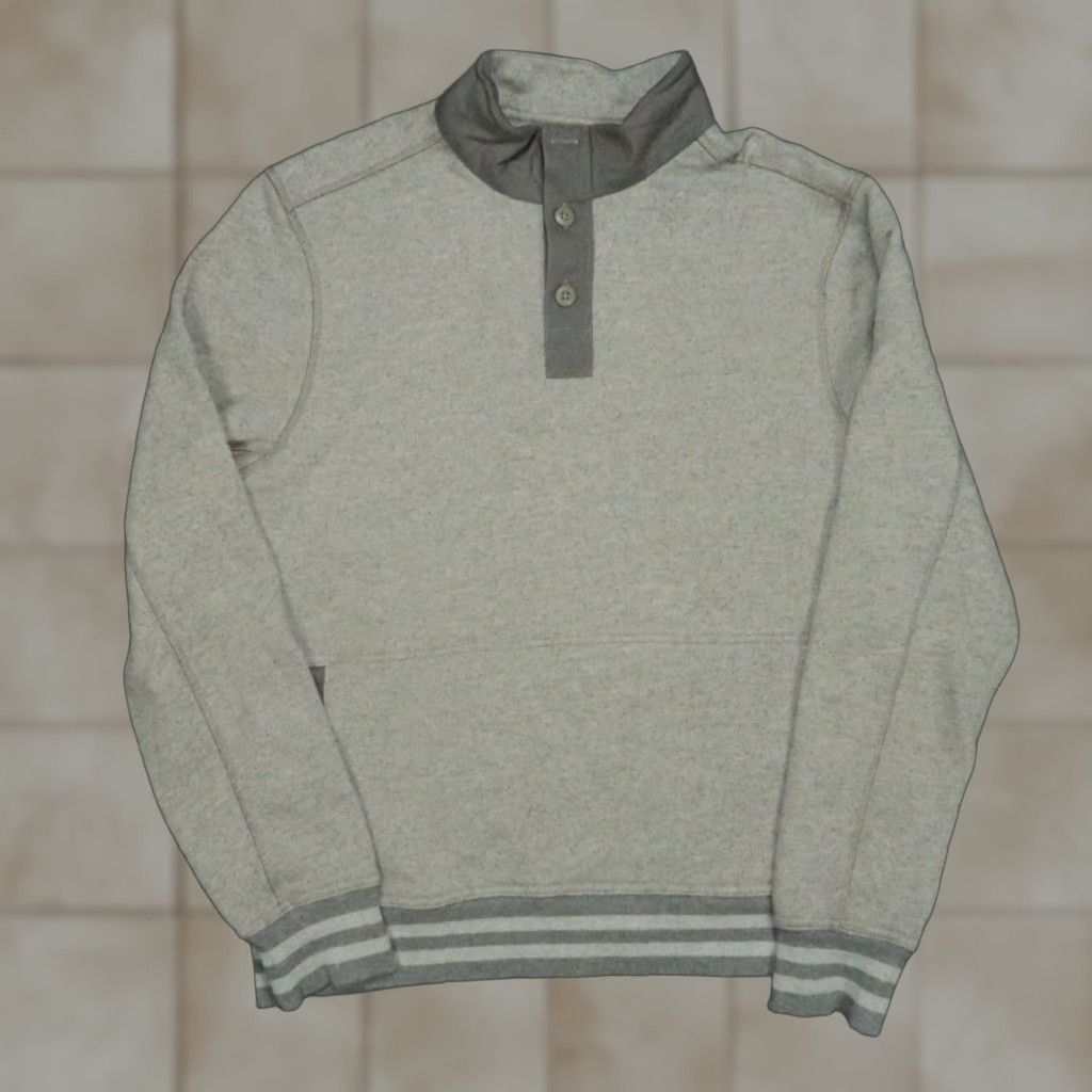 Lululemon Lululemon Sweater Mens Large Gray Pullover Collared Long Sleeve Varsity Size US L / EU 52-54 / 3 - 1 Thumbnail