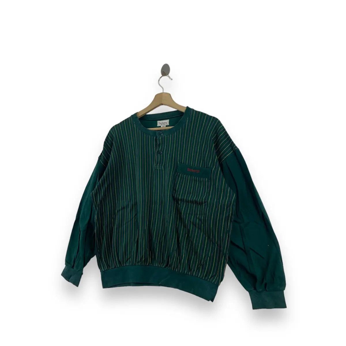 Burberry Vintage 90’ BURBERRY LONDON Embroidered Striped Size US L / EU 52-54 / 3 - 3 Thumbnail