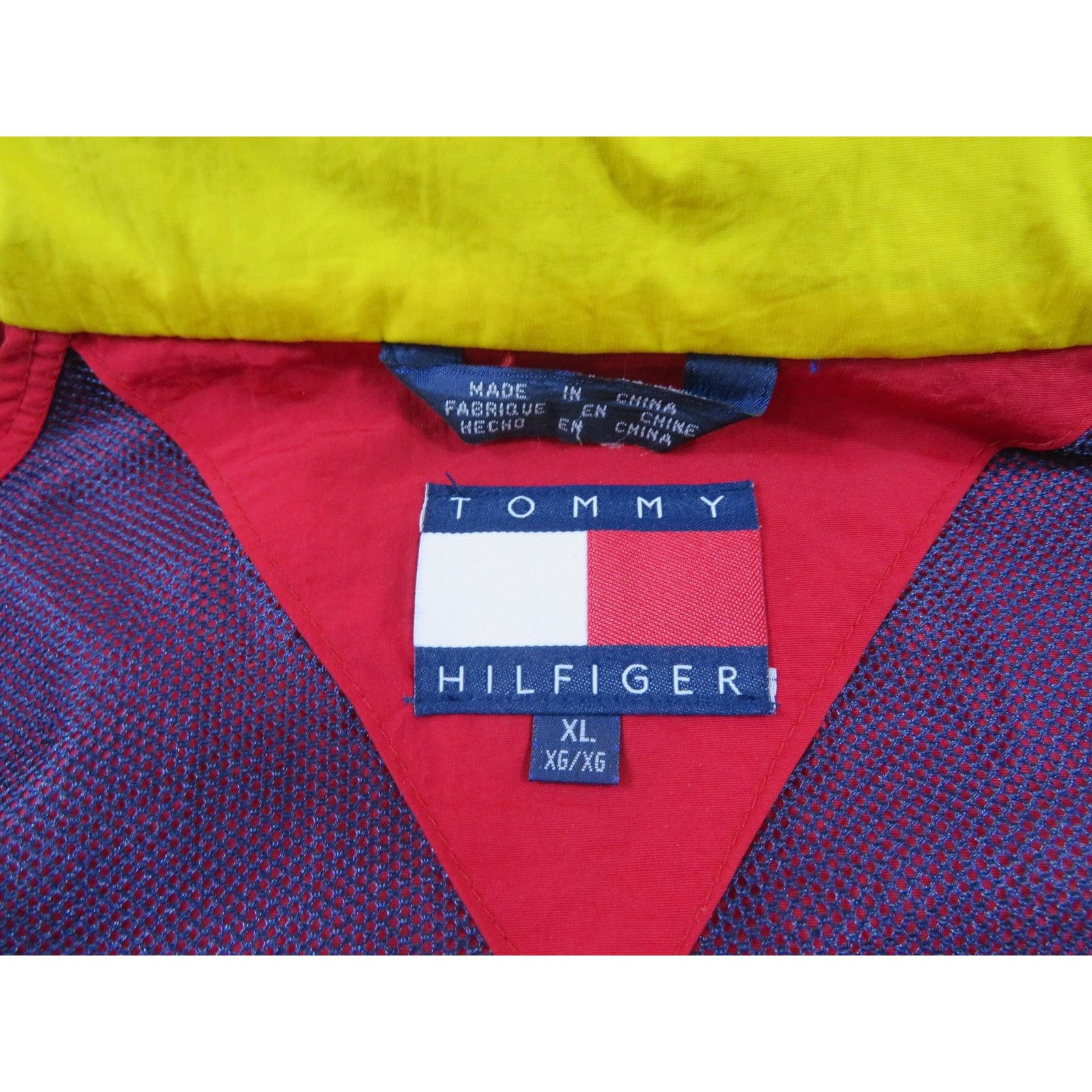 Tommy Hilfiger Tommy Hilfiger Sailing Jacket Sz XL Red Blue Yellow 1990s Size US XL / EU 56 / 4 - 4 Thumbnail