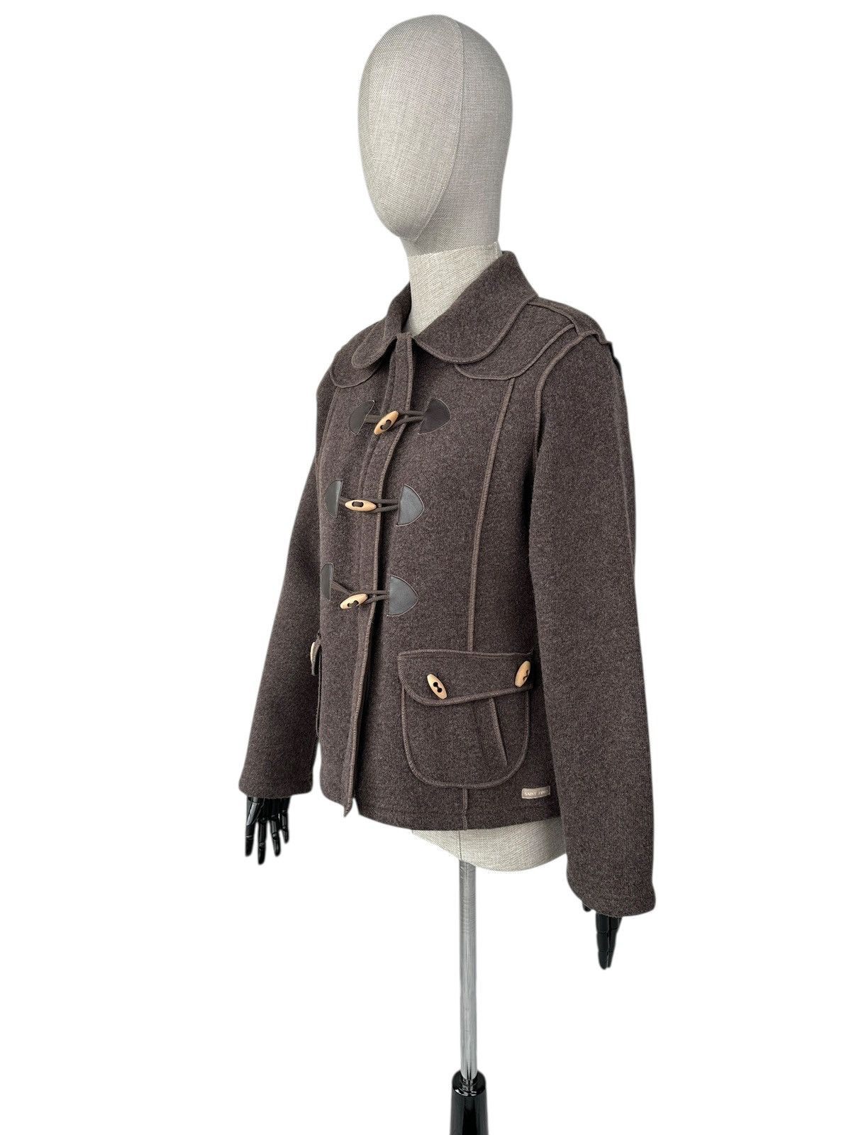 Saint James SAINT JAMES Wool Jacket Duffle Coat Brown Women’s UK 14 Size L / US 10 / IT 46 - 2 Thumbnail