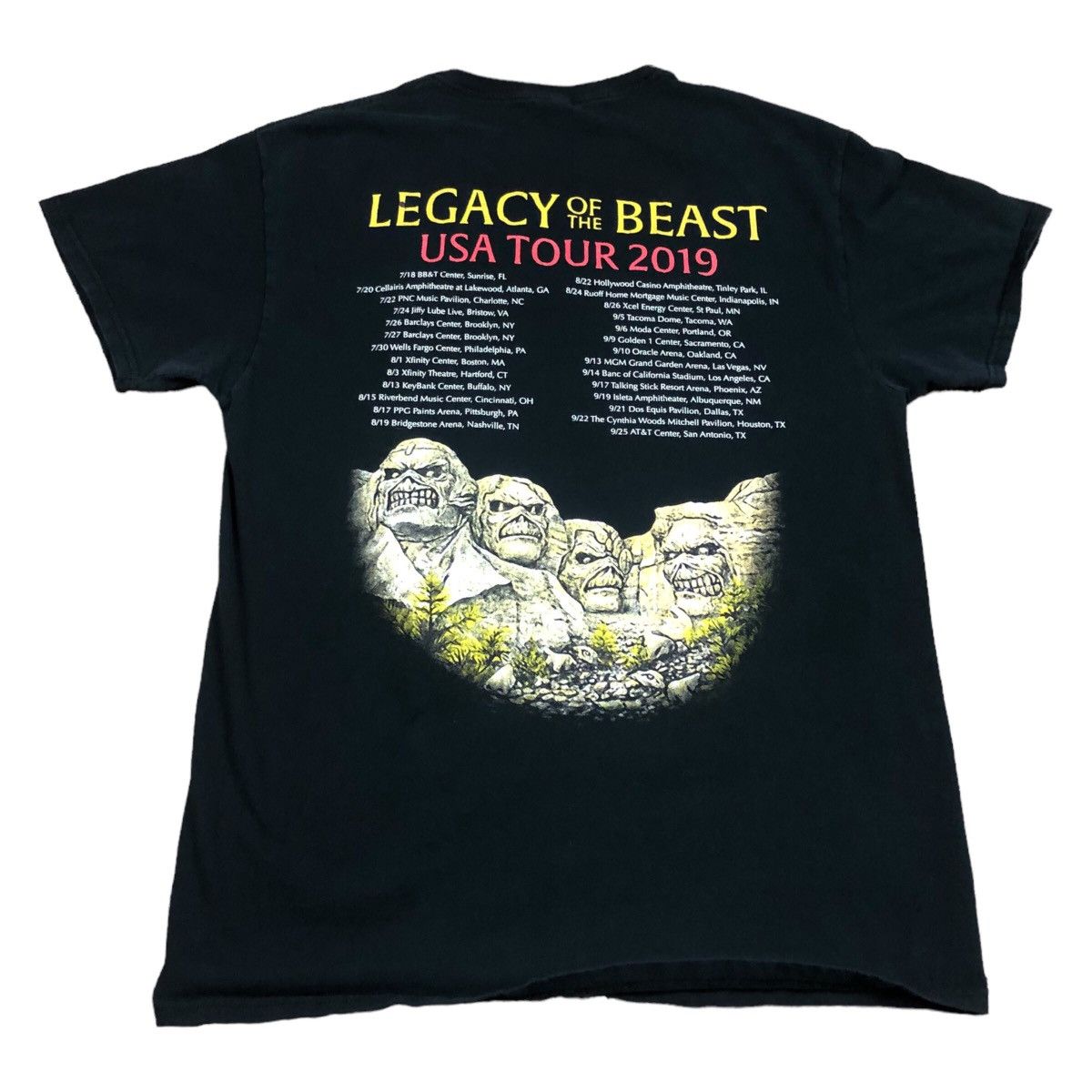 Band Tees × Fruit Of The Loom 2019 Iron Maiden Legacy of the Beast Tour Shirt Adult Medium Size US M / EU 48-50 / 2 - 6 Thumbnail