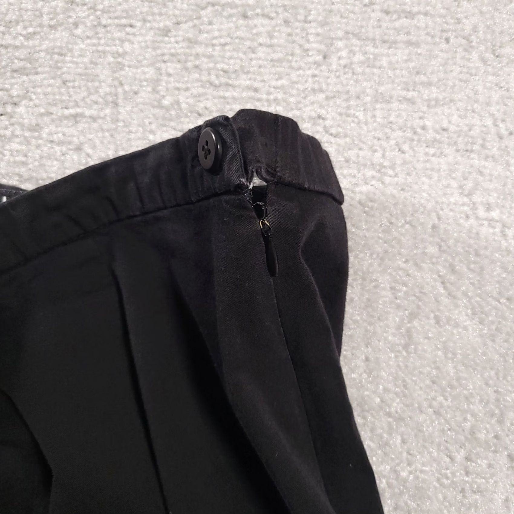 Vintage VINTAGE Briggs Dress Pants Women's 12 Black Cropped Capri Side Zip Made in USA Size 34" / US 12 / IT 48 - 3 Thumbnail