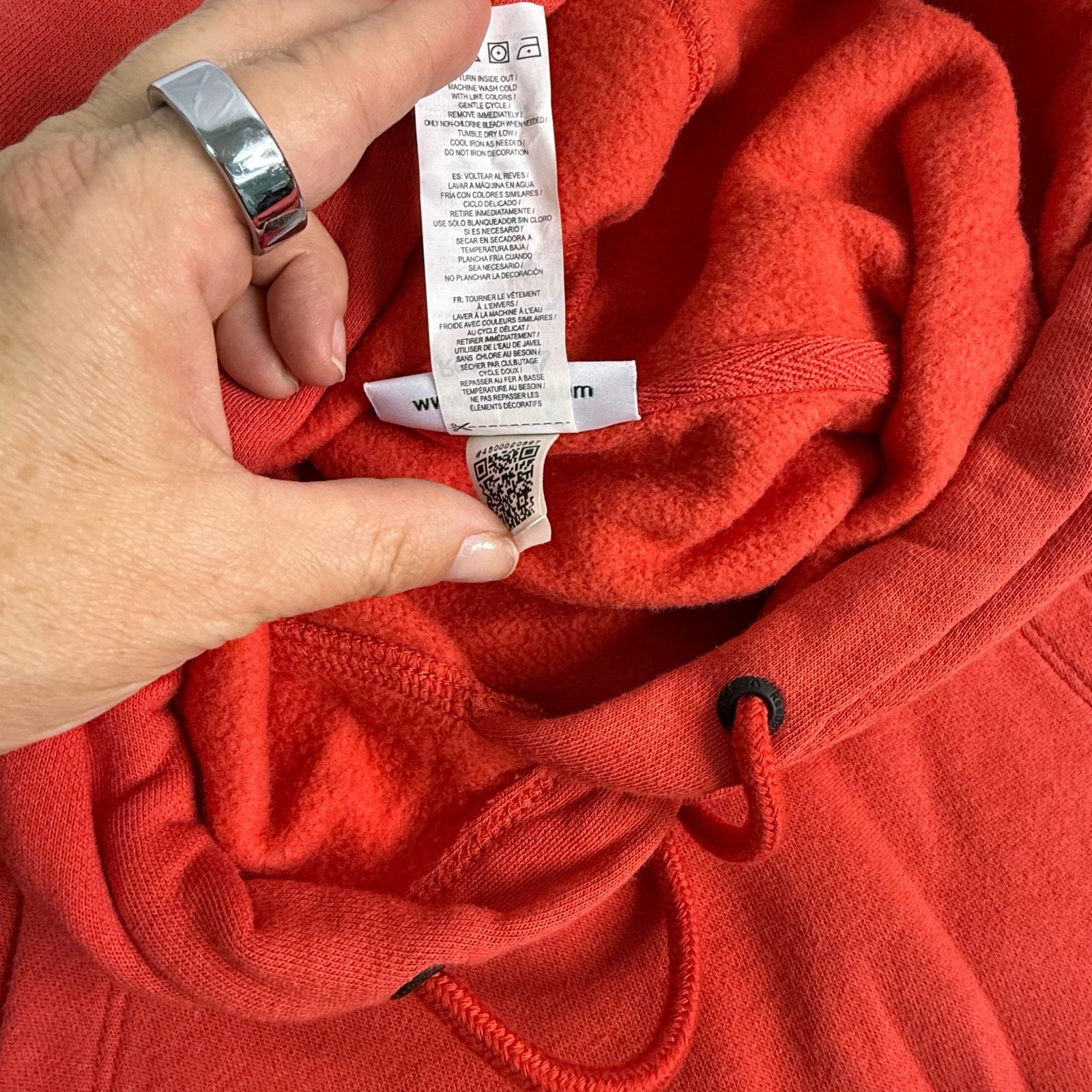 Reebok Reebok Red Hoodie Women’s Small Pullover Sweatshirt Size S / US 4 / IT 40 - 4 Thumbnail