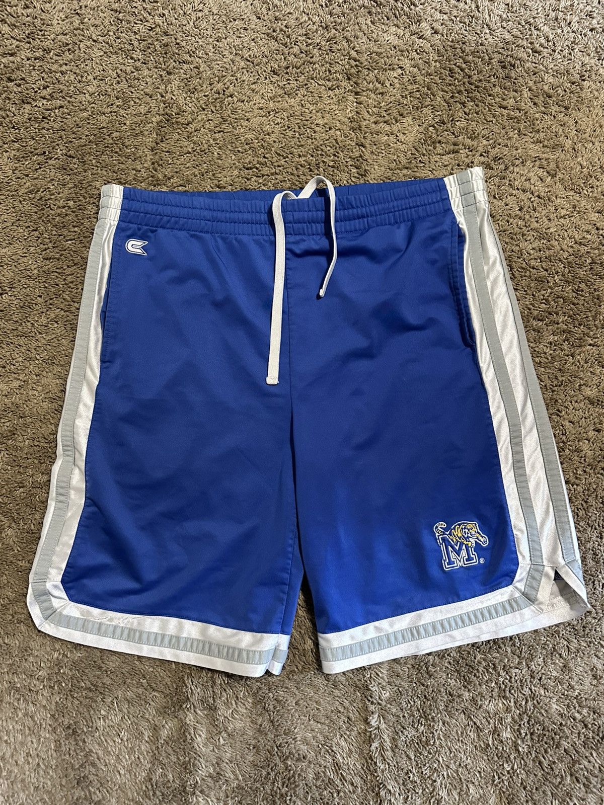 NCAA × Vintage Vintage NCAA Memphis Tigers “royal” shorts 90s size Xl Size US 36 / EU 52 - 1 Thumbnail