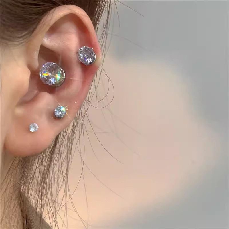 Jewelry Crazy Earrings One Pairs Chrome Jewelry Size ONE SIZE - 1 Thumbnail