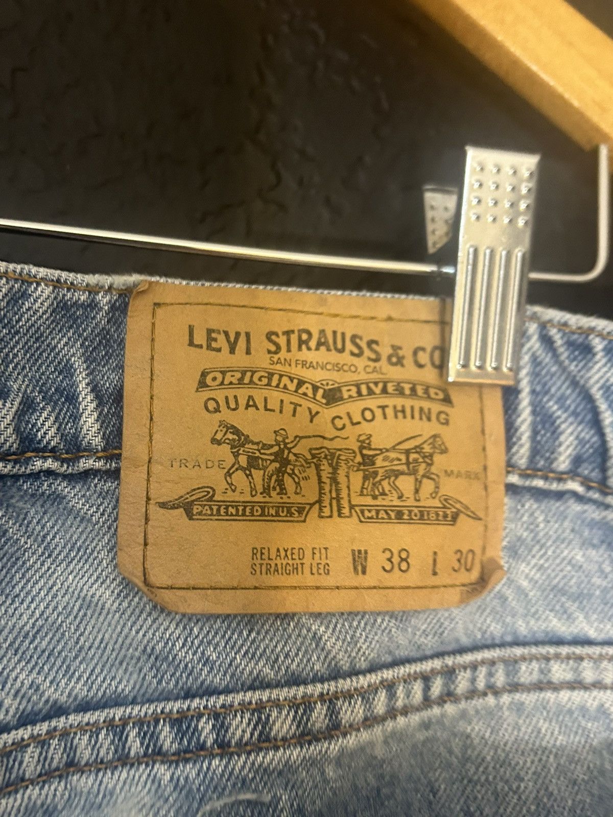 Levi's Levi’s White Tab Relax Fit Straight Leg Jeans Size US 38 / EU 54 - 10 Thumbnail